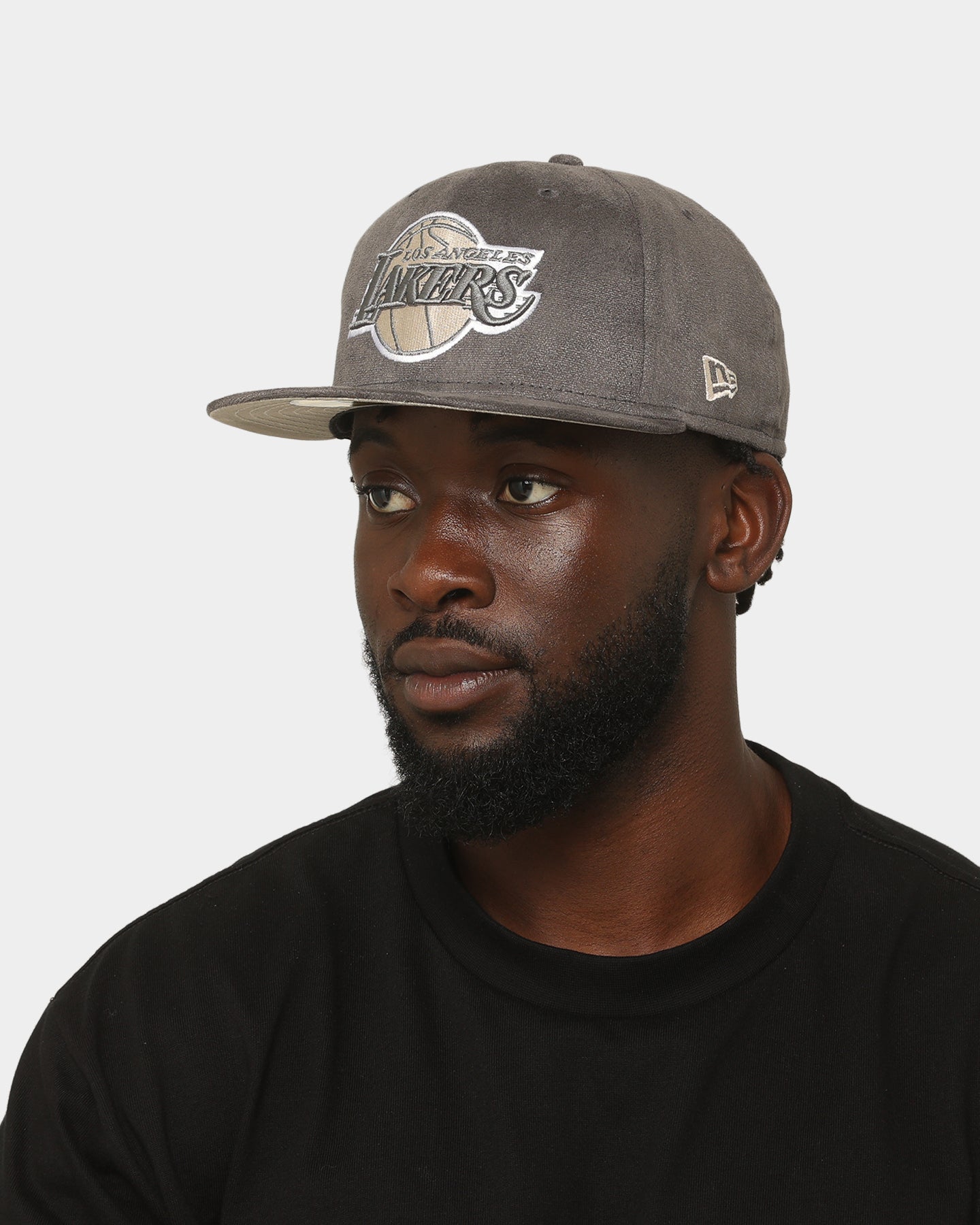 New Era Los Angeles Lakers 'Suedes Of Grey' 59FIFTY Fitted Grey、mySite、zt4zffjzw