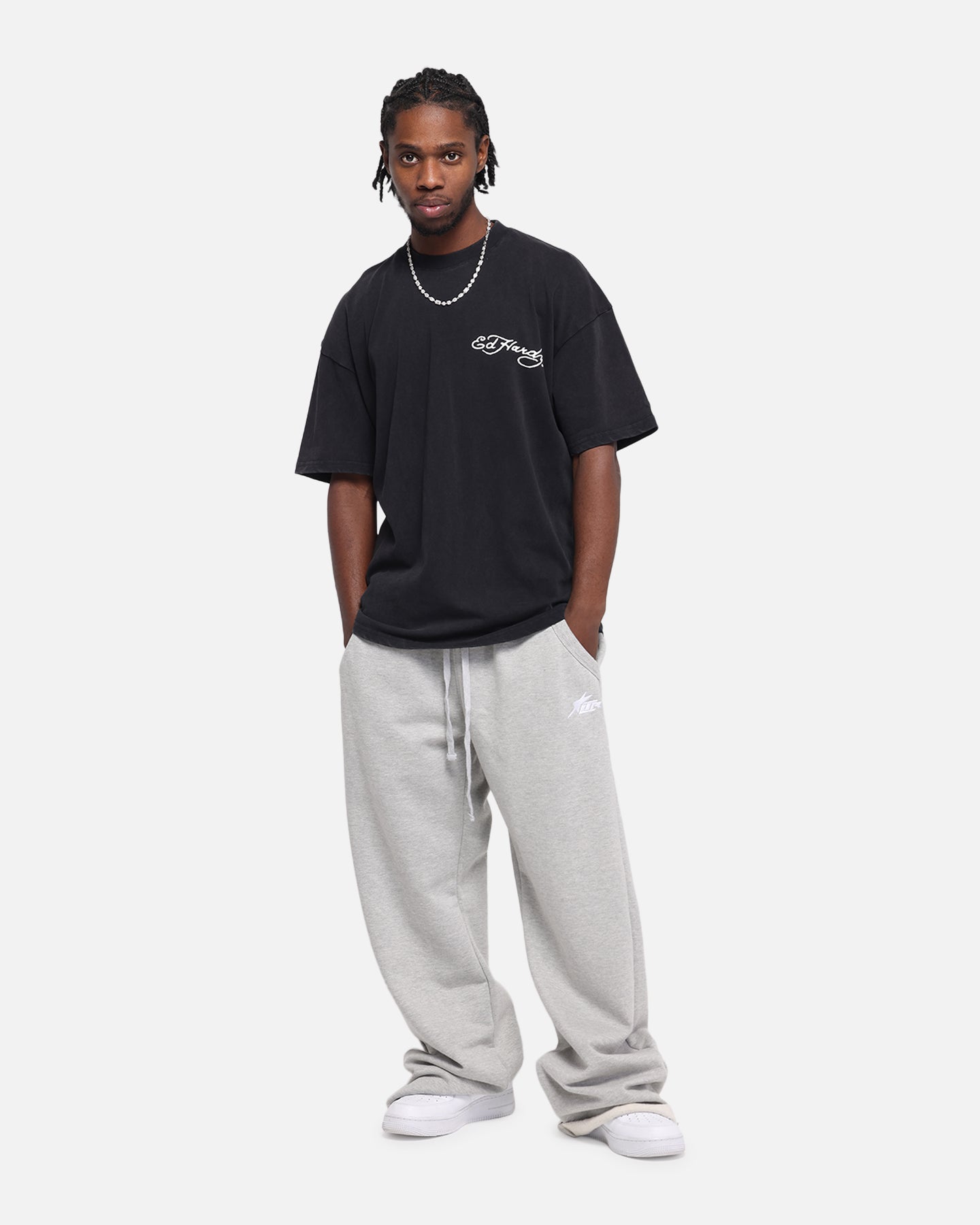 Ed Hardy Catcher T-Shirt Black Acidwash、mySite、zt4zffjzw