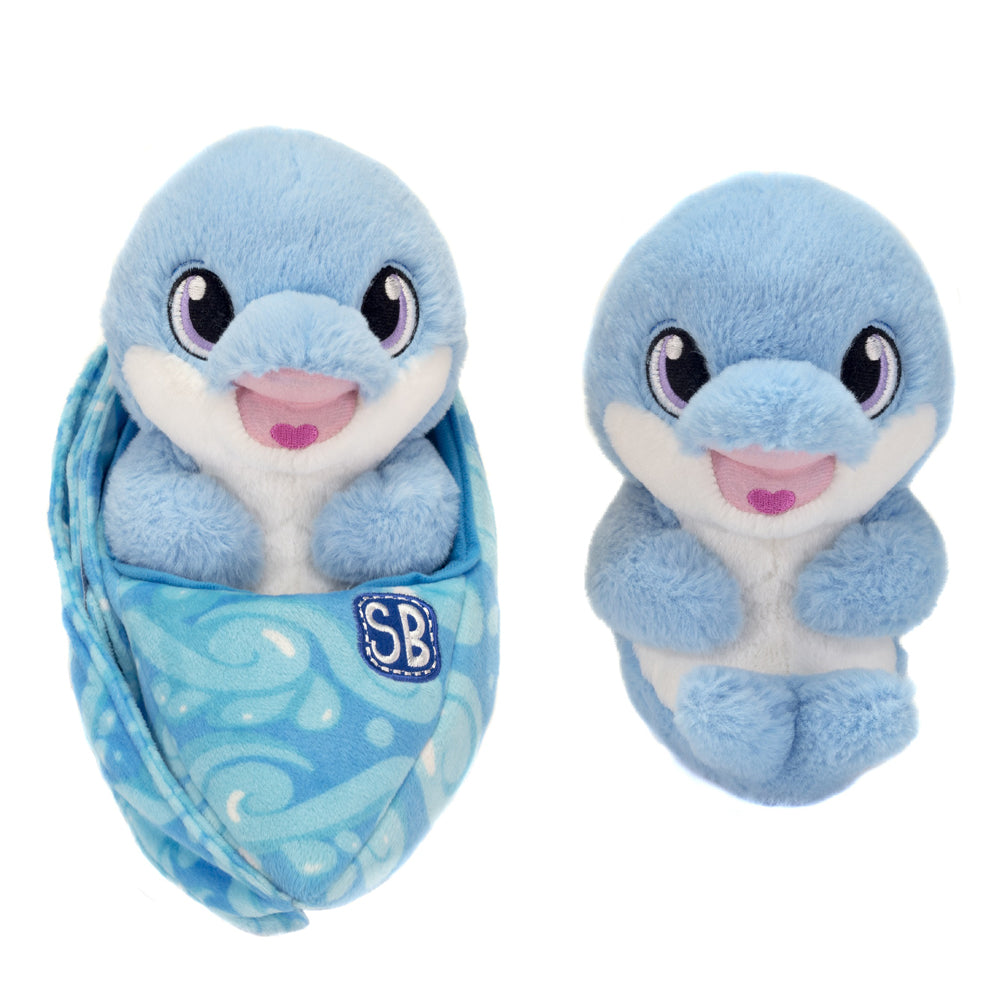 Swaddle Babies 9IN Sitting Dolphin、mySite、g9winljtr