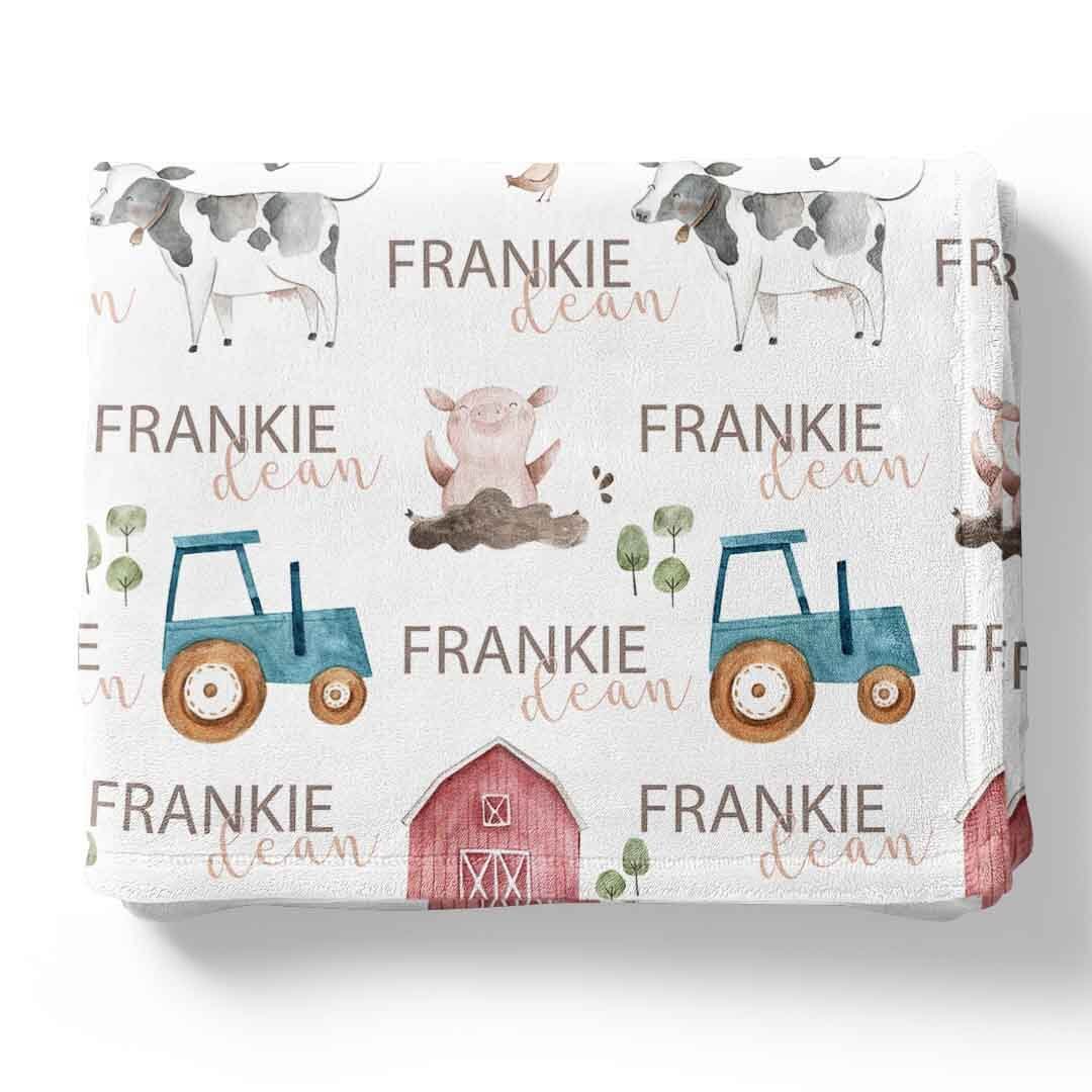  Frankie's Farm Party Personalized Toddler Blanket、mySite、layawaytickets