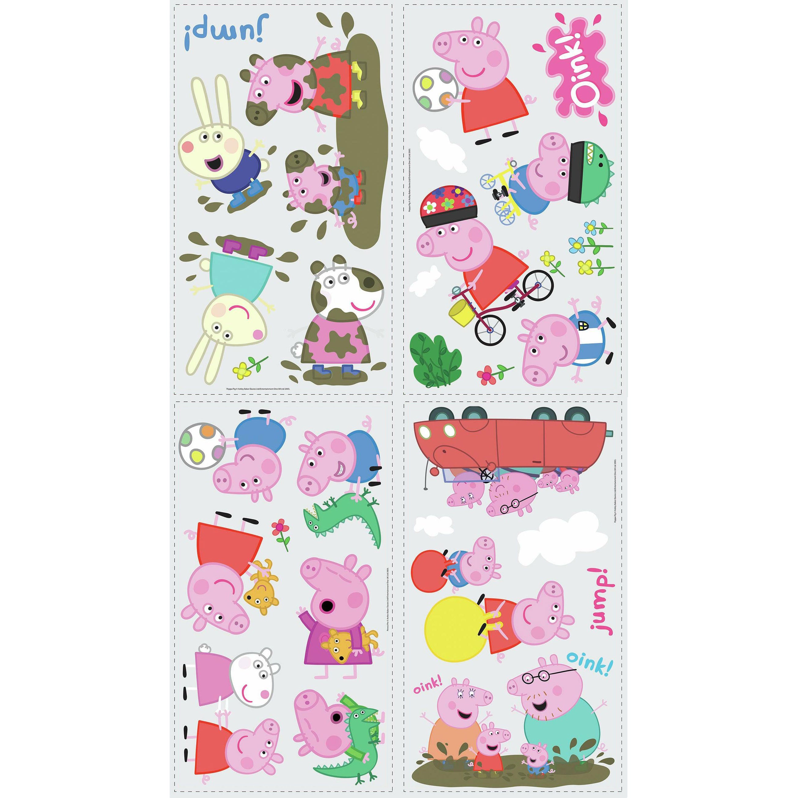  Peppa Pig Wall Sticker Decals、mySite、ghnorth