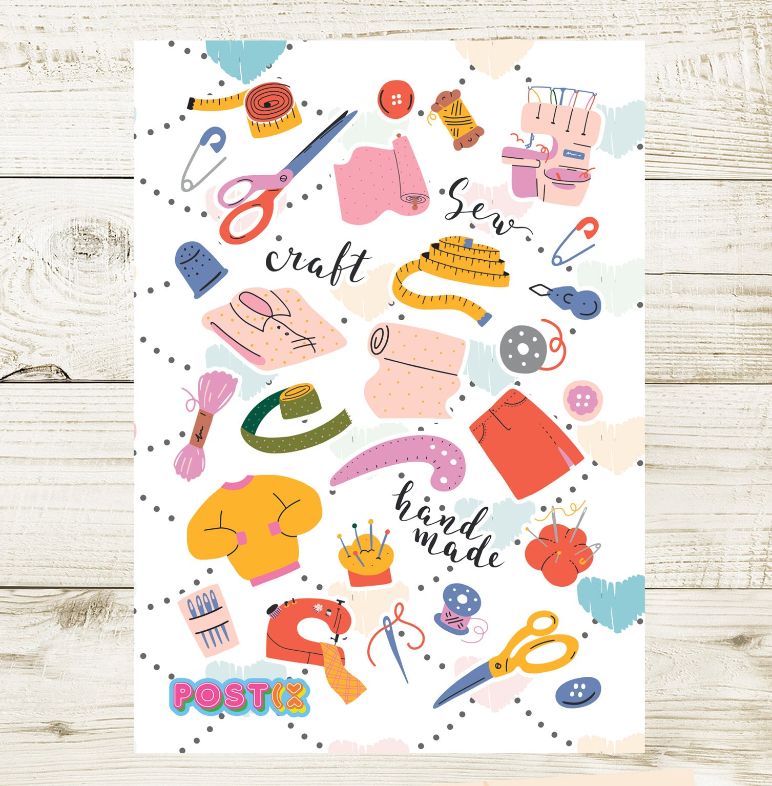  Sewcial Life Sticker Sheet、mySite、ghnorth