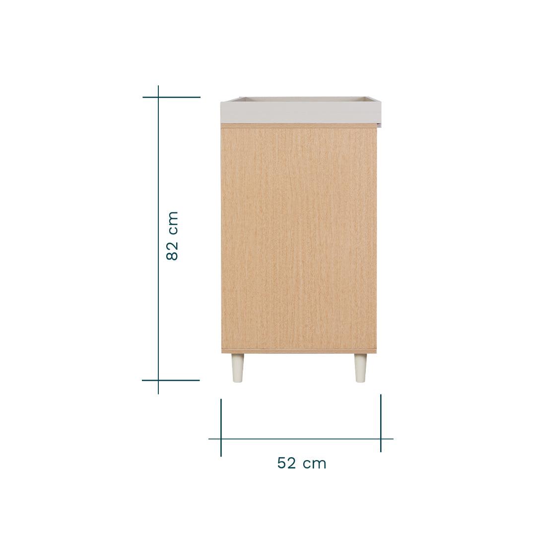  Tutti Bambini Fika Chest Changer - Light Oak/White Sand、mySite、merchandisen