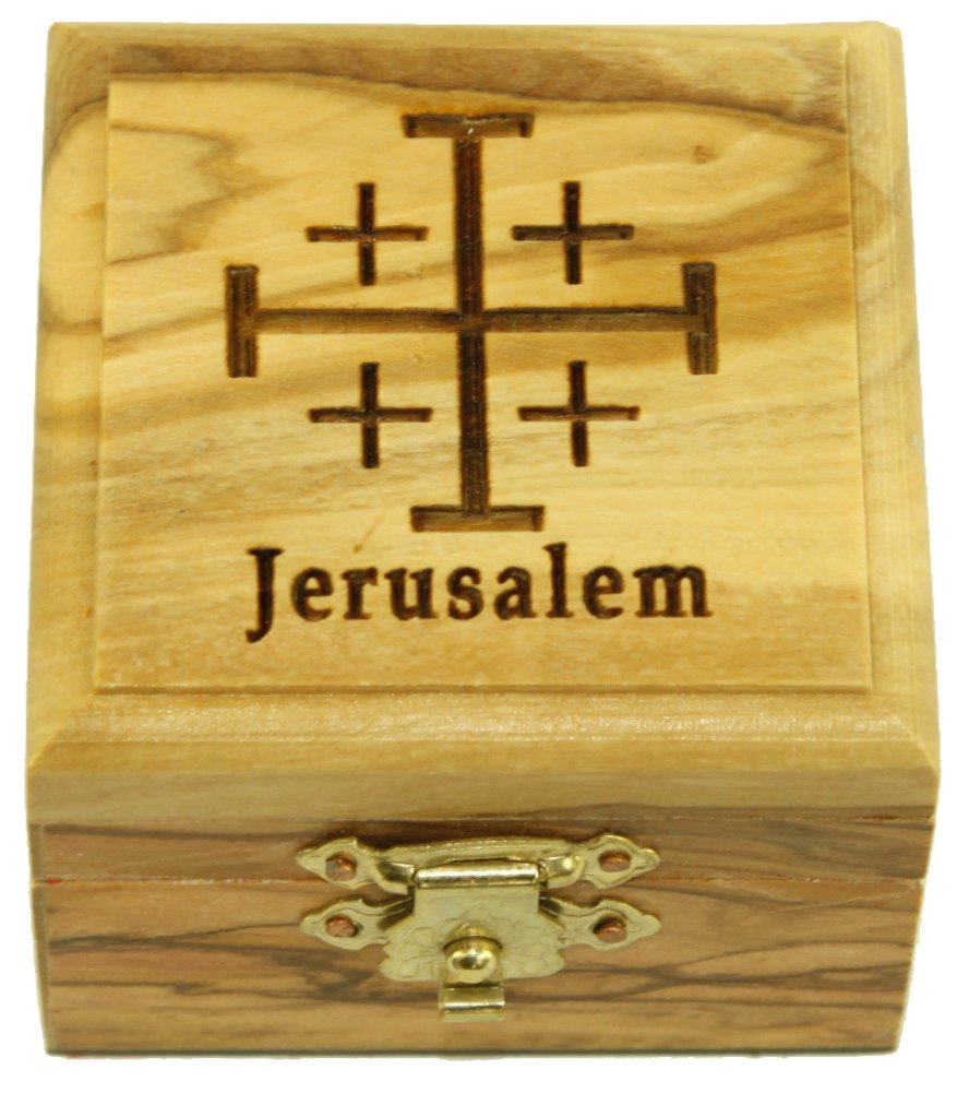 Holy Land Market First Communion Box - Rosary Box - Bethlehem Olive Wood、mySite、topwebapps