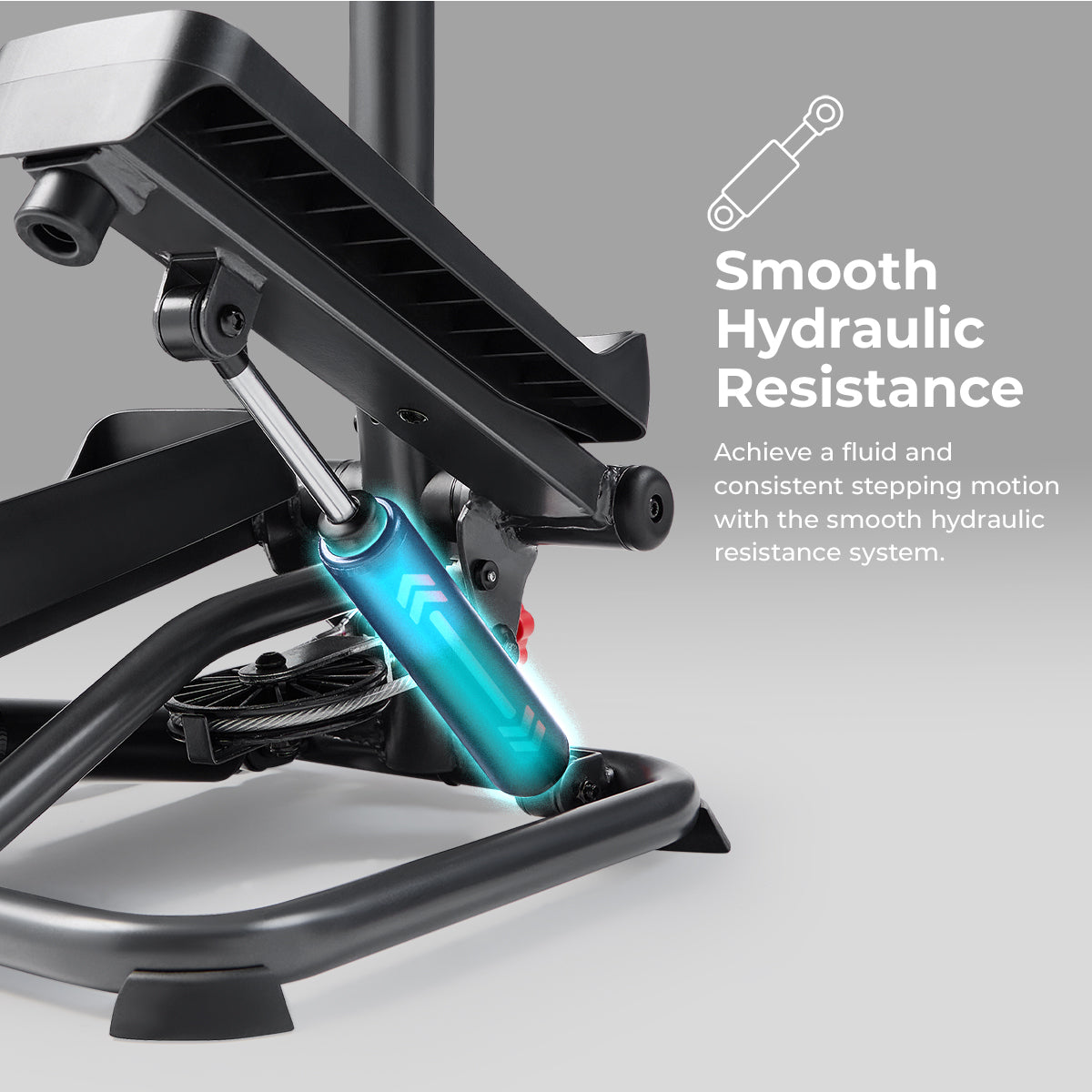  Smart Advanced Stair Exercise Stepper with Handlebar and Resistance Bands、mySite、ghnorth