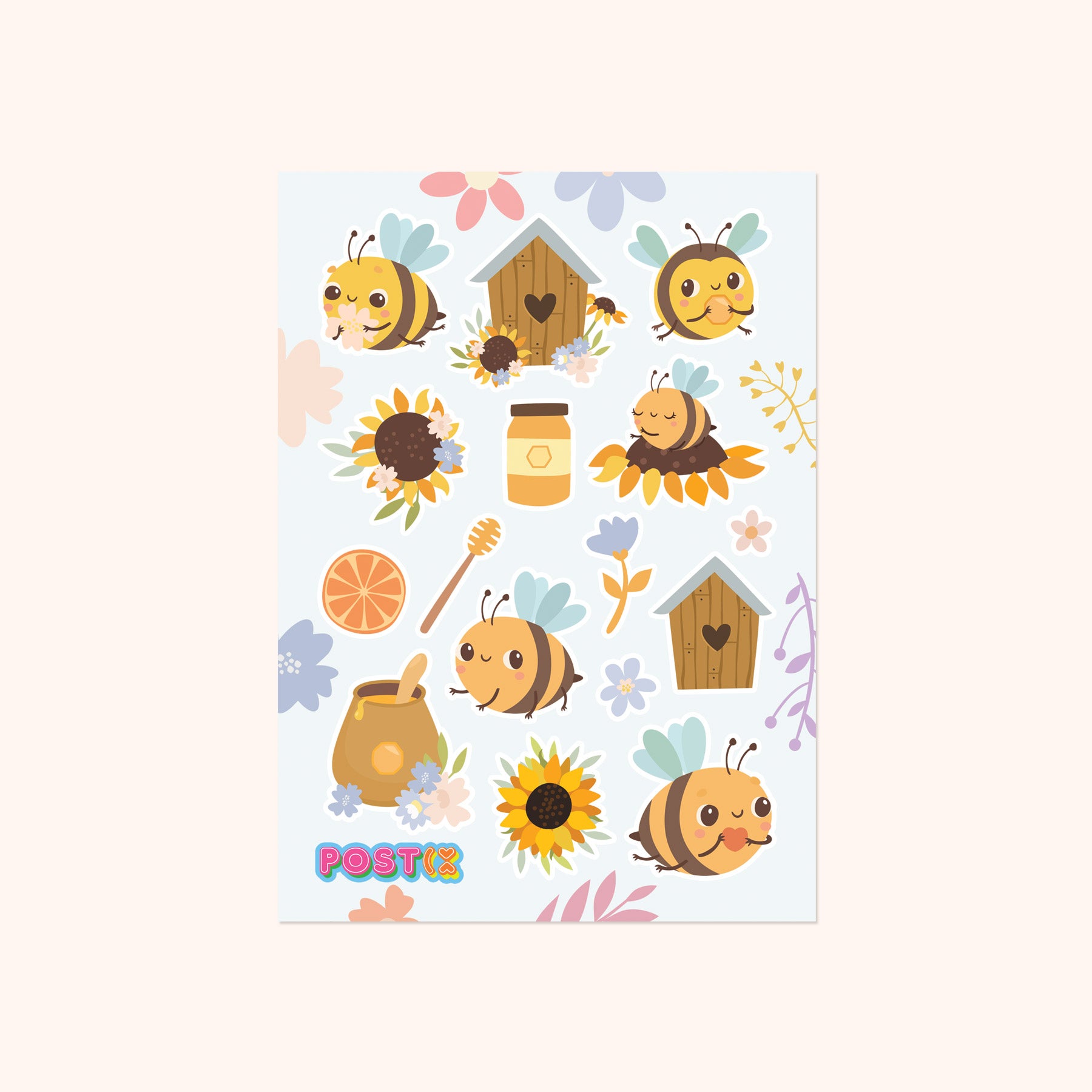  Beeautiful Day Sticker Sheet、mySite、ghnorth