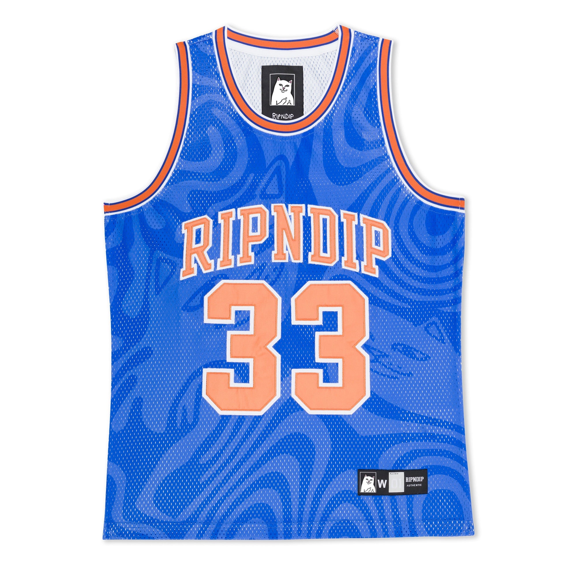  Ripndip NY Basketball Jersey (Blue)、mySite、merchandisen