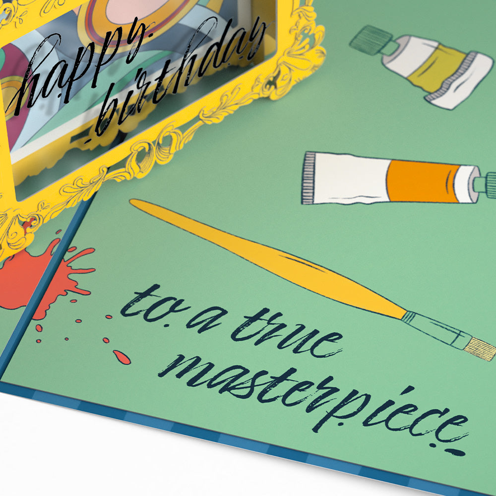 Happy Birthday to a True Masterpiece Pop-Up Card、mySite、solidvoid