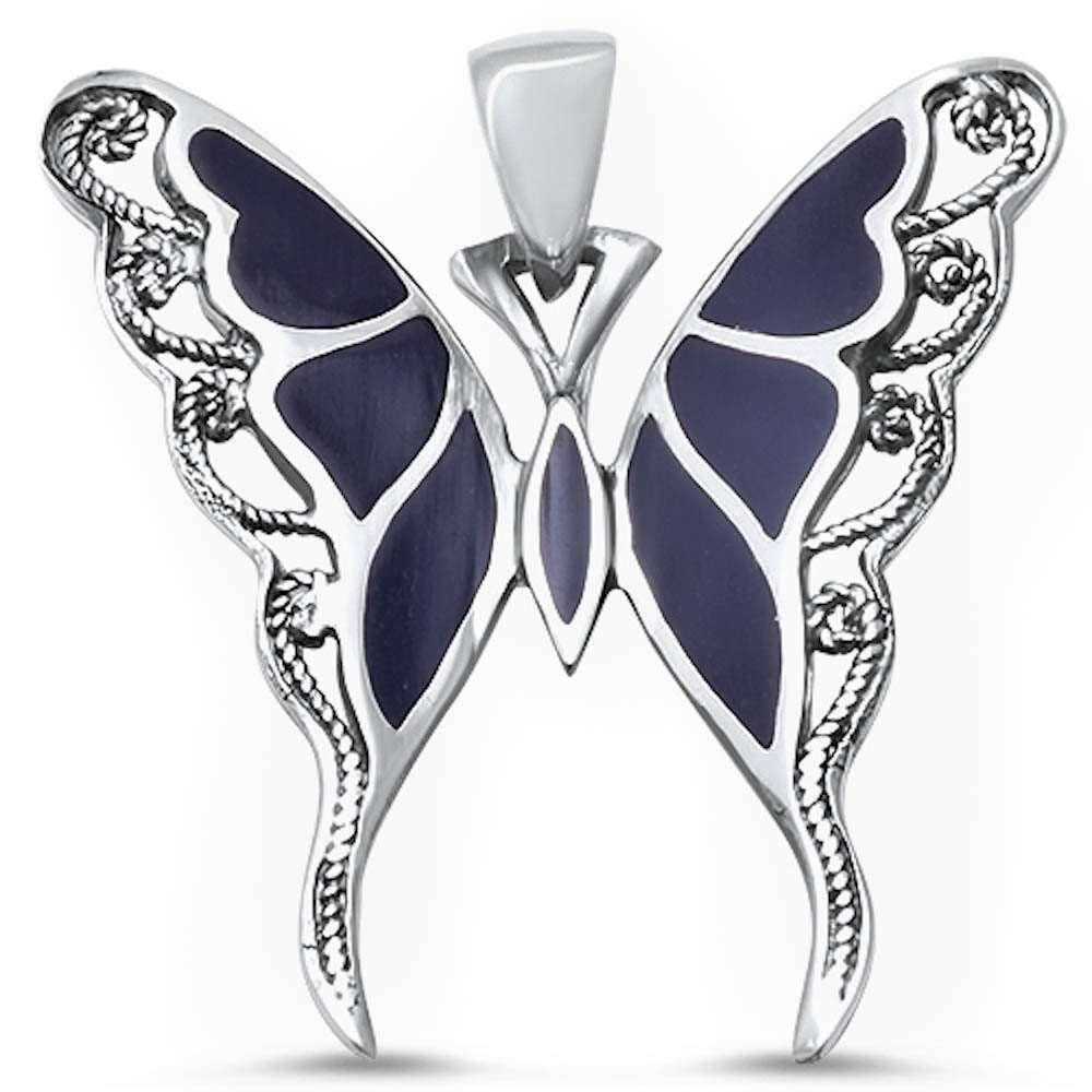 Butterfly Onyx or Abalone Jewelry-Ring, Pendant, Earrings Sterling Silver, Beautiful!、mySite、g9winljtr