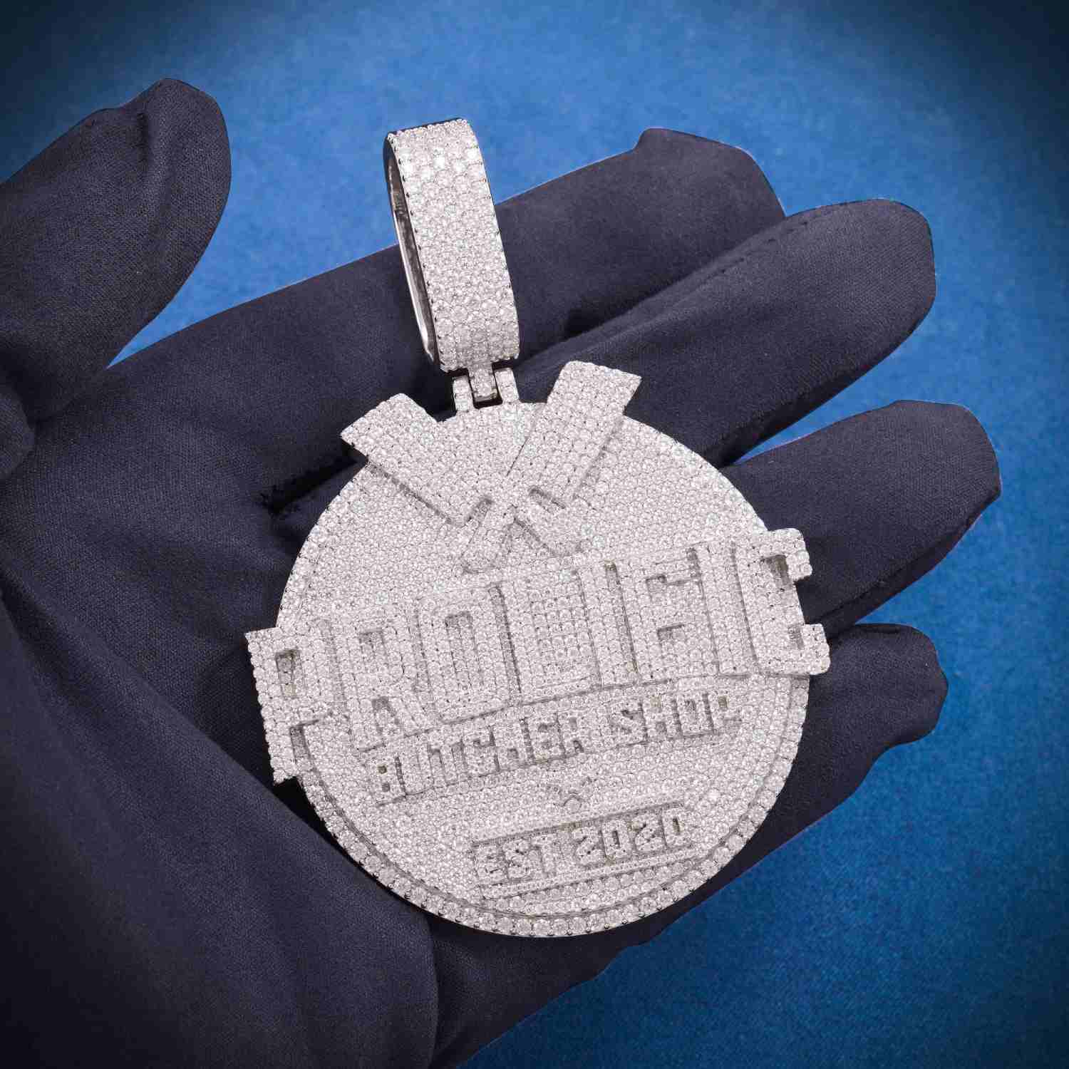 PROLIFIC Custom Moissanite Pendant 14K Gold、mySite、hinf8tx79