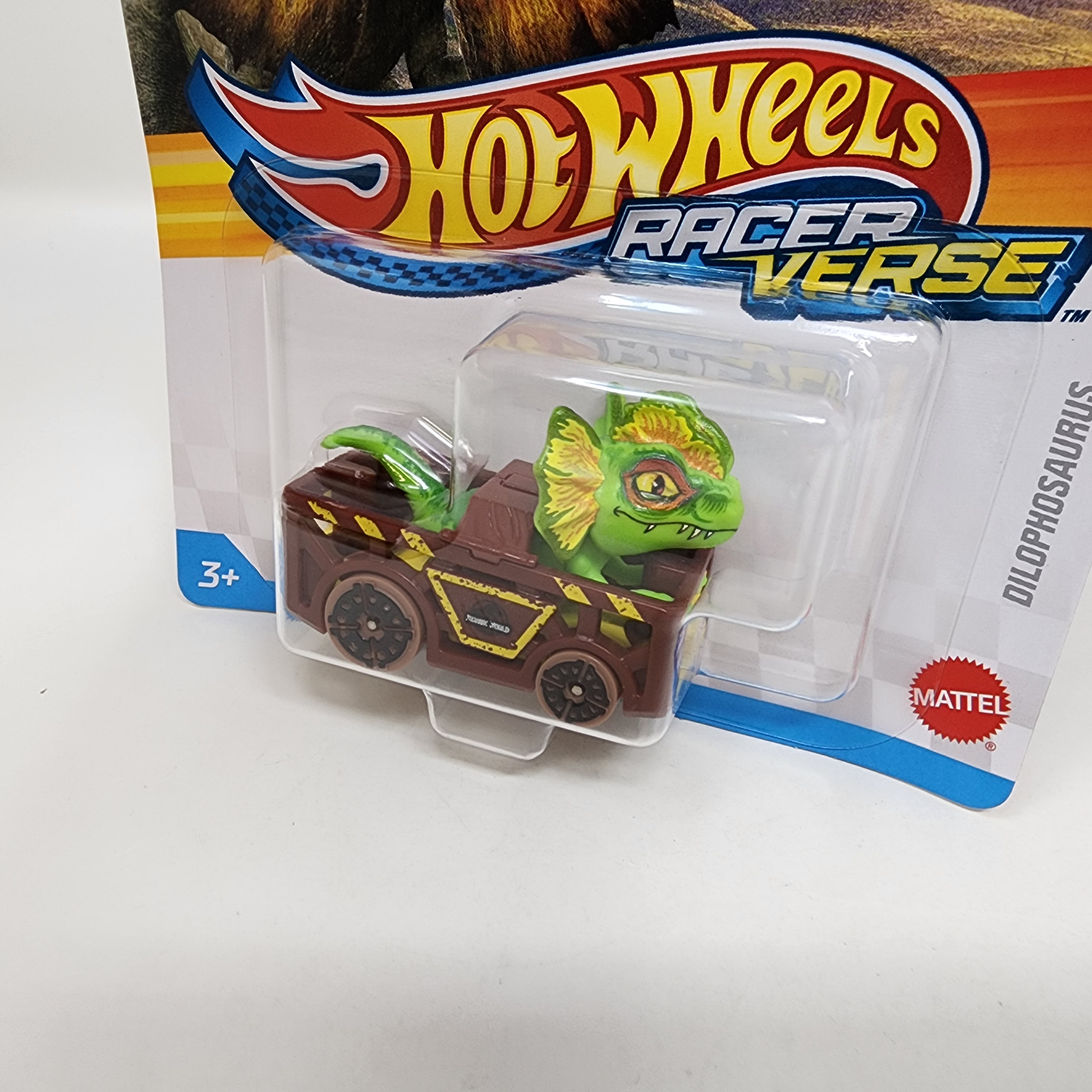 Jurassic World DILOPHOSAURUS * 2025 Hot Wheels Racer Verse Case A、mySite、hgirdovlk
