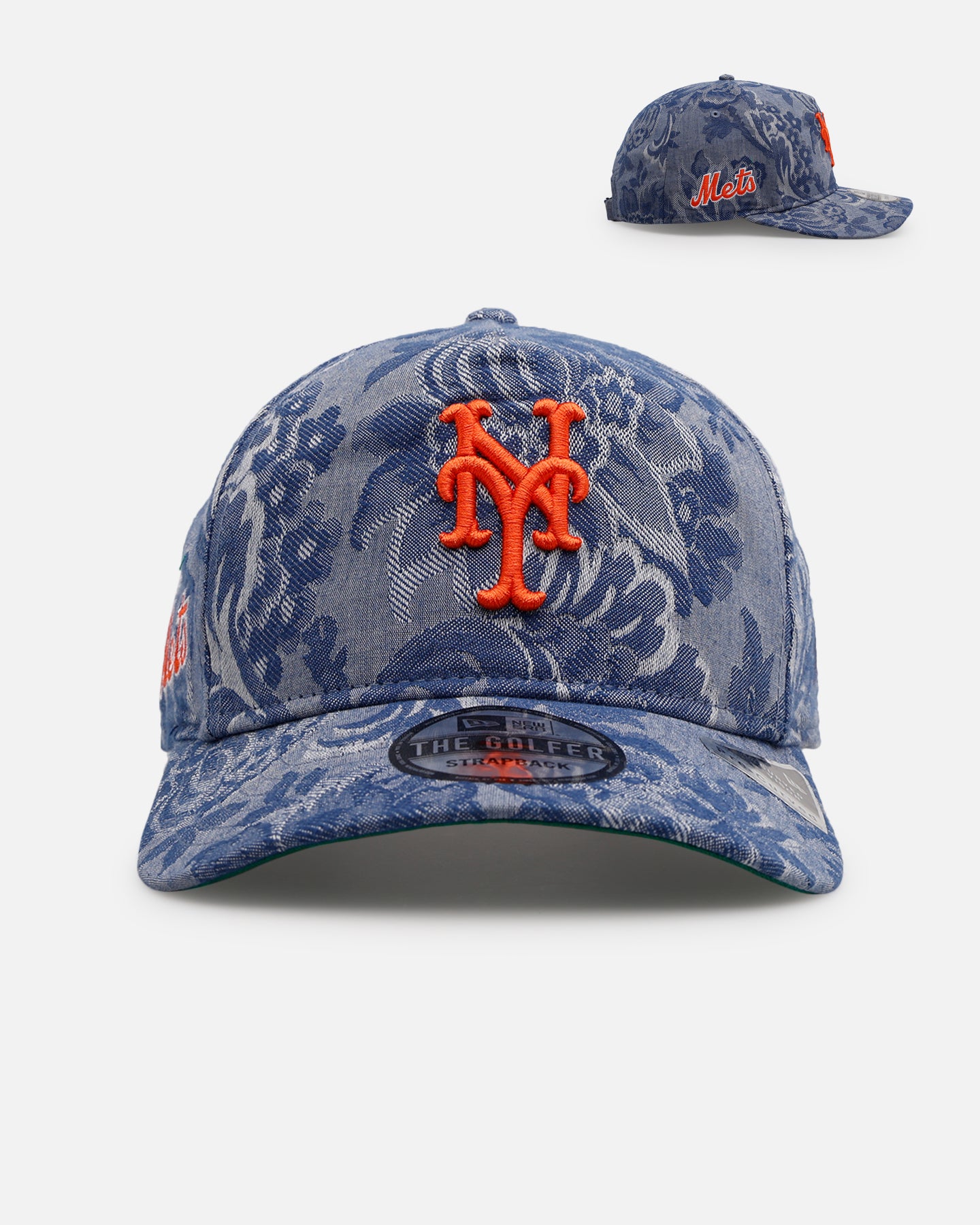 New Era New York Mets 'Three Looms' Golfer Strapback Denim、mySite、zt4zffjzw