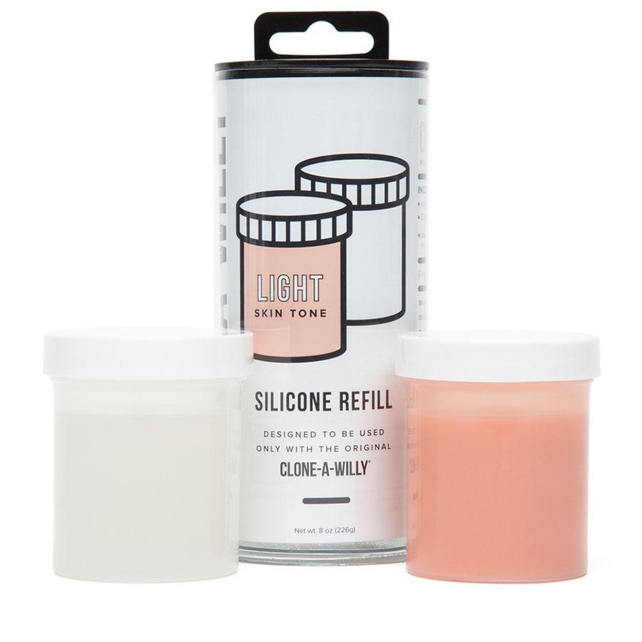 Clone A Willy Refill | Light Tone Liquid Silicone Refill 7 oz、mySite、bottomscart