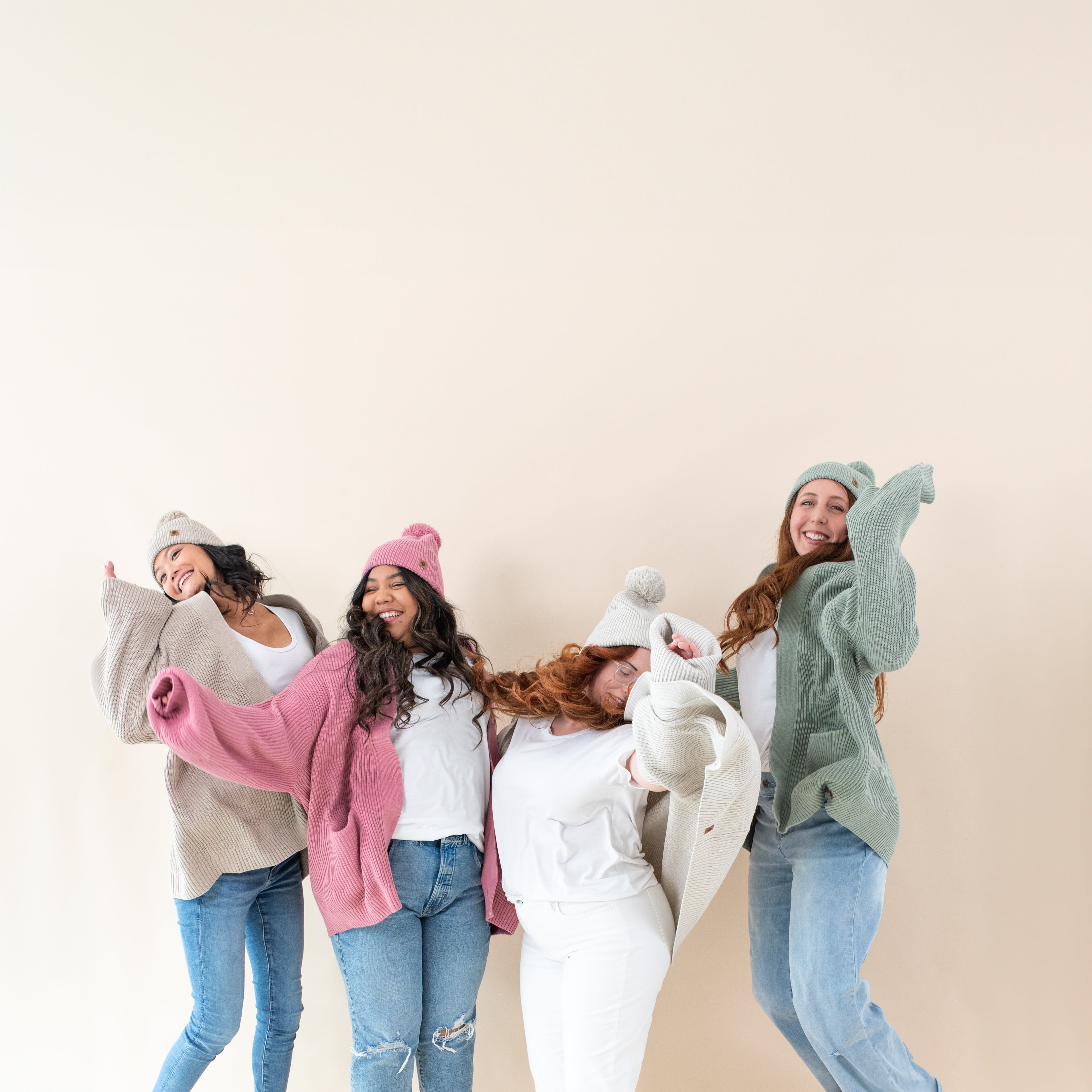  Chunky Knit Women's Oversized Cardigan in Apple Blossom、mySite、layawaytickets