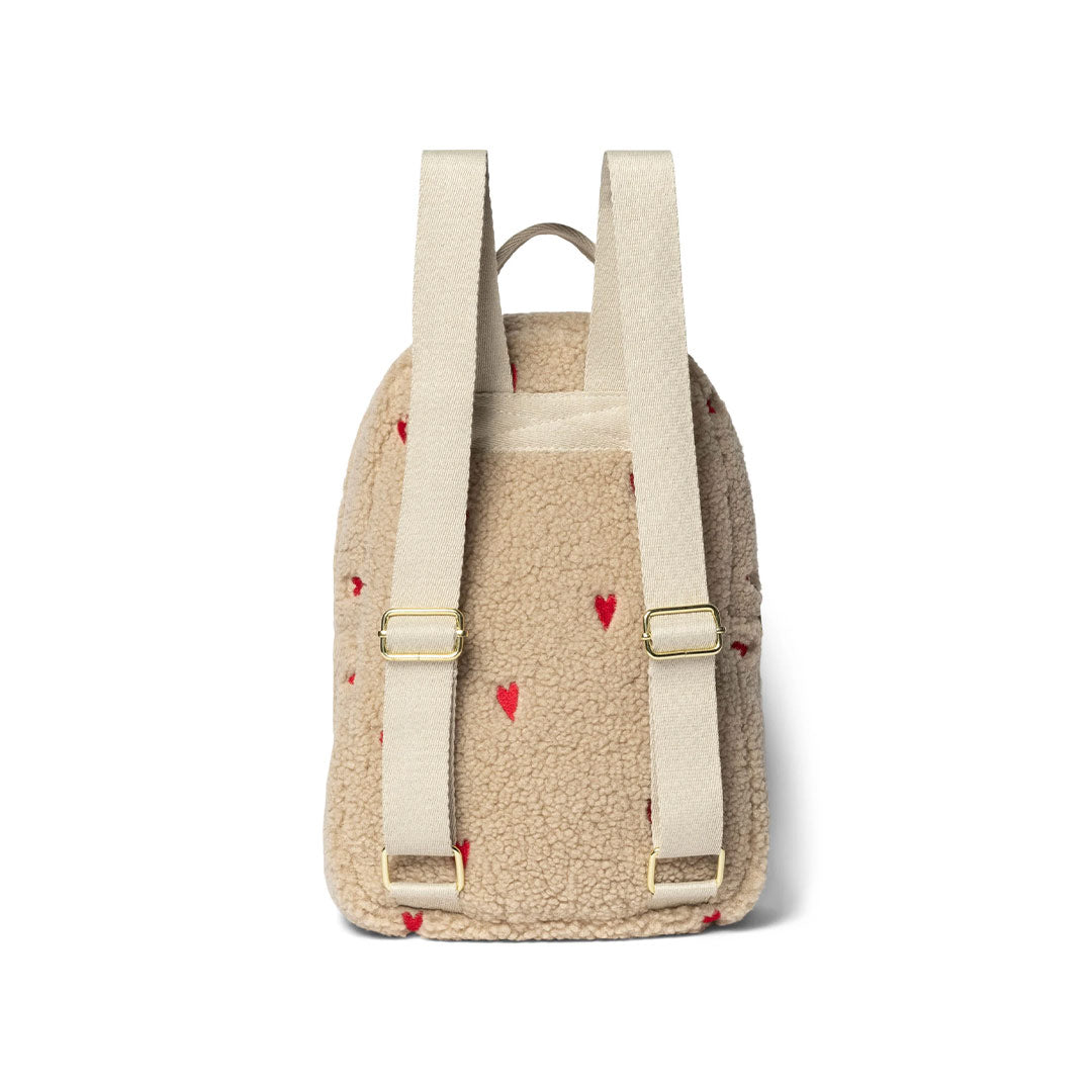  Studio Noos Teddy Hearts Mini Backpack - Ecru、mySite、merchandisen