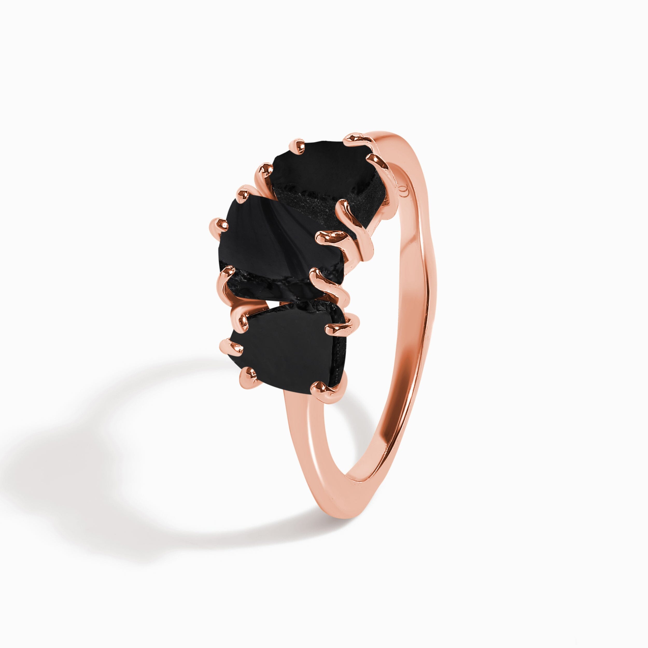 Raw Crystal Ring - Enchanted Black Obsidian、mySite、hinf8tx79