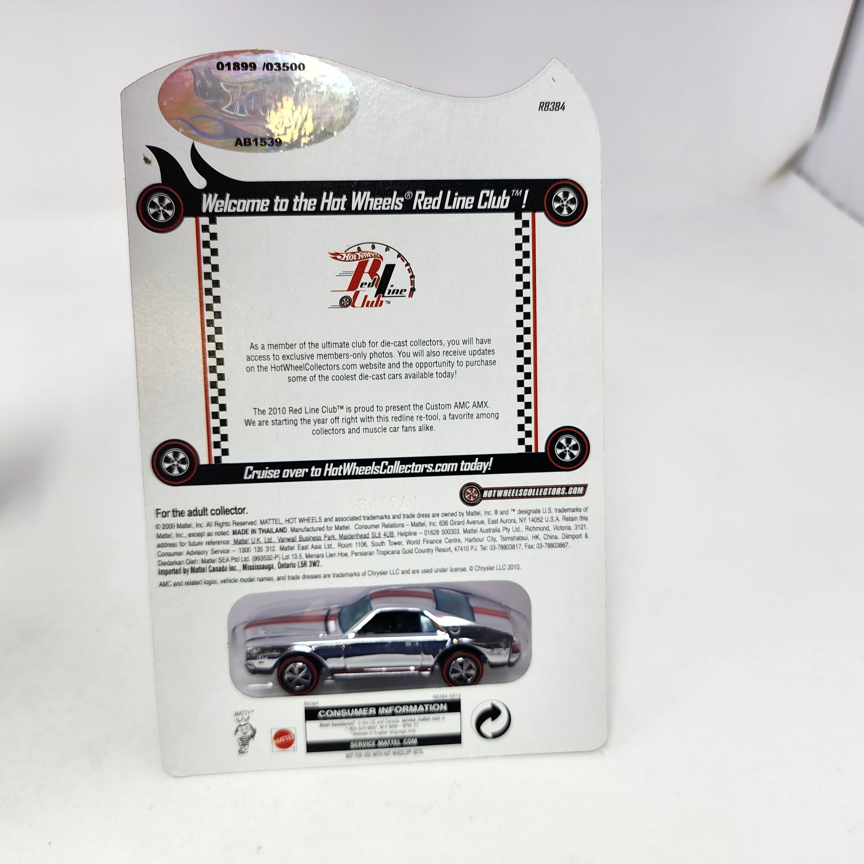 Custom AMC AMX CHROME * Hot Wheels Red Line Club RLC Exclusive、mySite、hgirdovlk