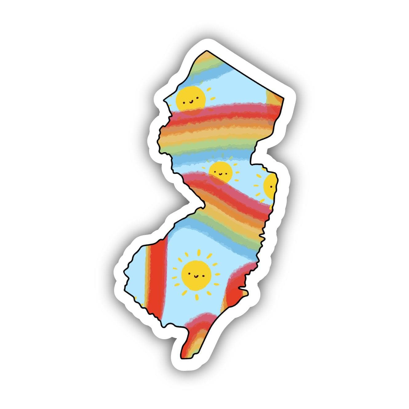  New Jersey Rainbow Fun Sticker、mySite、elrpsem3k
