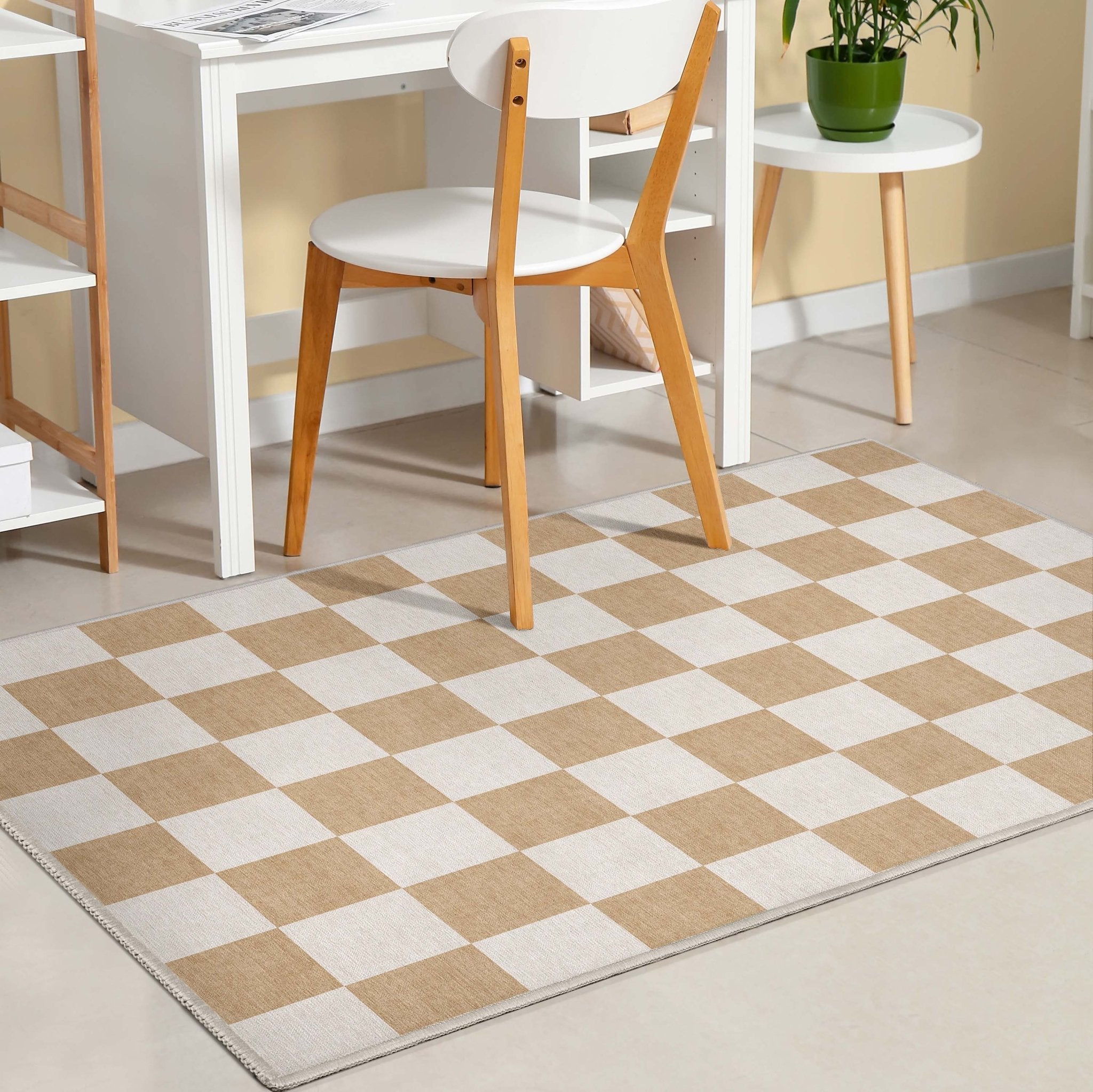Squares Modern Geometric Boxes Flat-Weave Rug、mySite、gigharbornorthrealestate