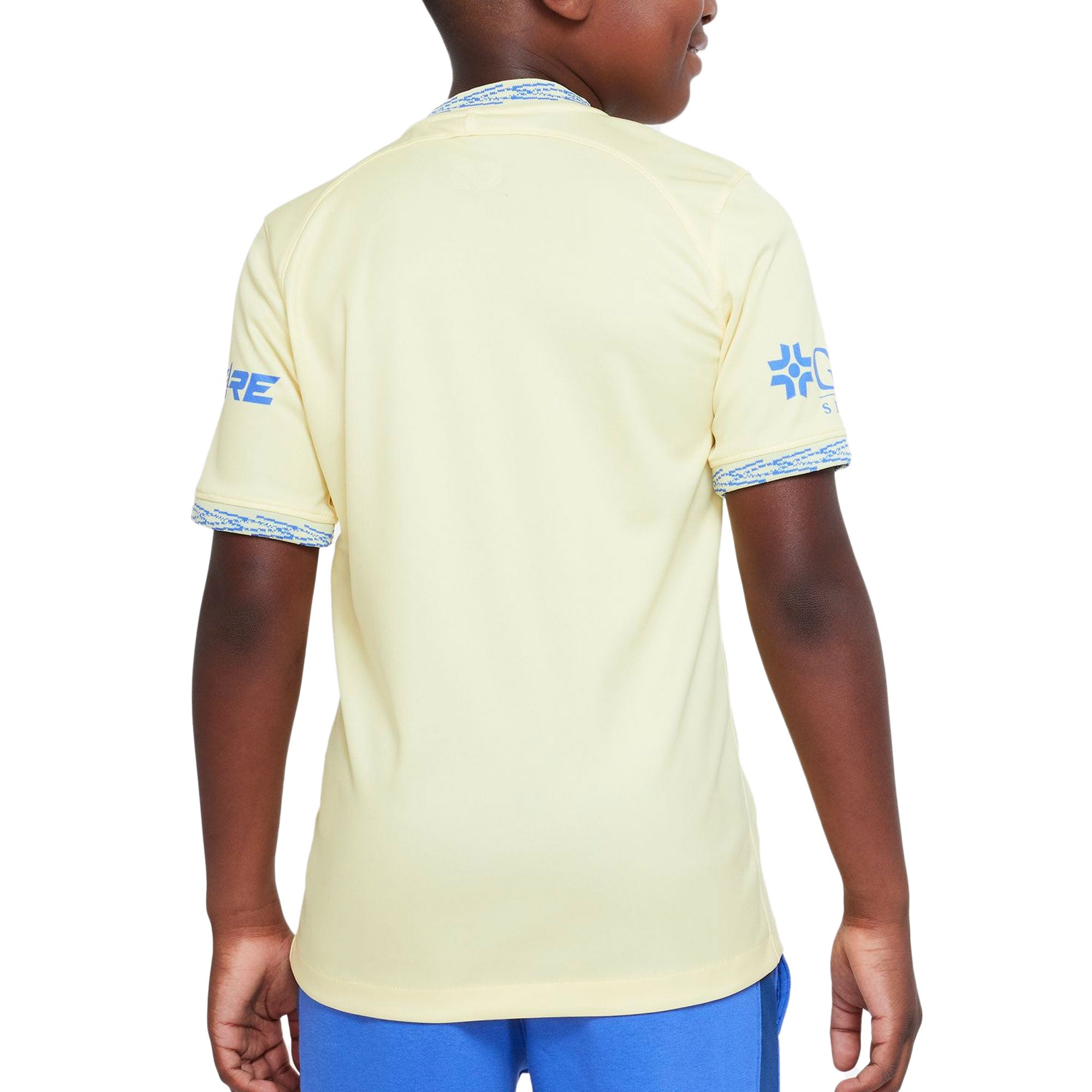 Nike Kids Club America 2022/23 Home Jersey Lemon Chiffon/Blue、mySite、noshort