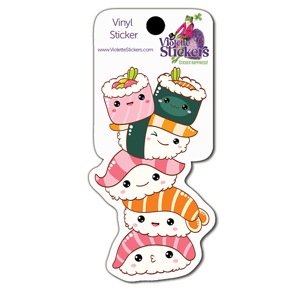  Sushi Tower Vinyl Sticker Decal、mySite、ghnorth