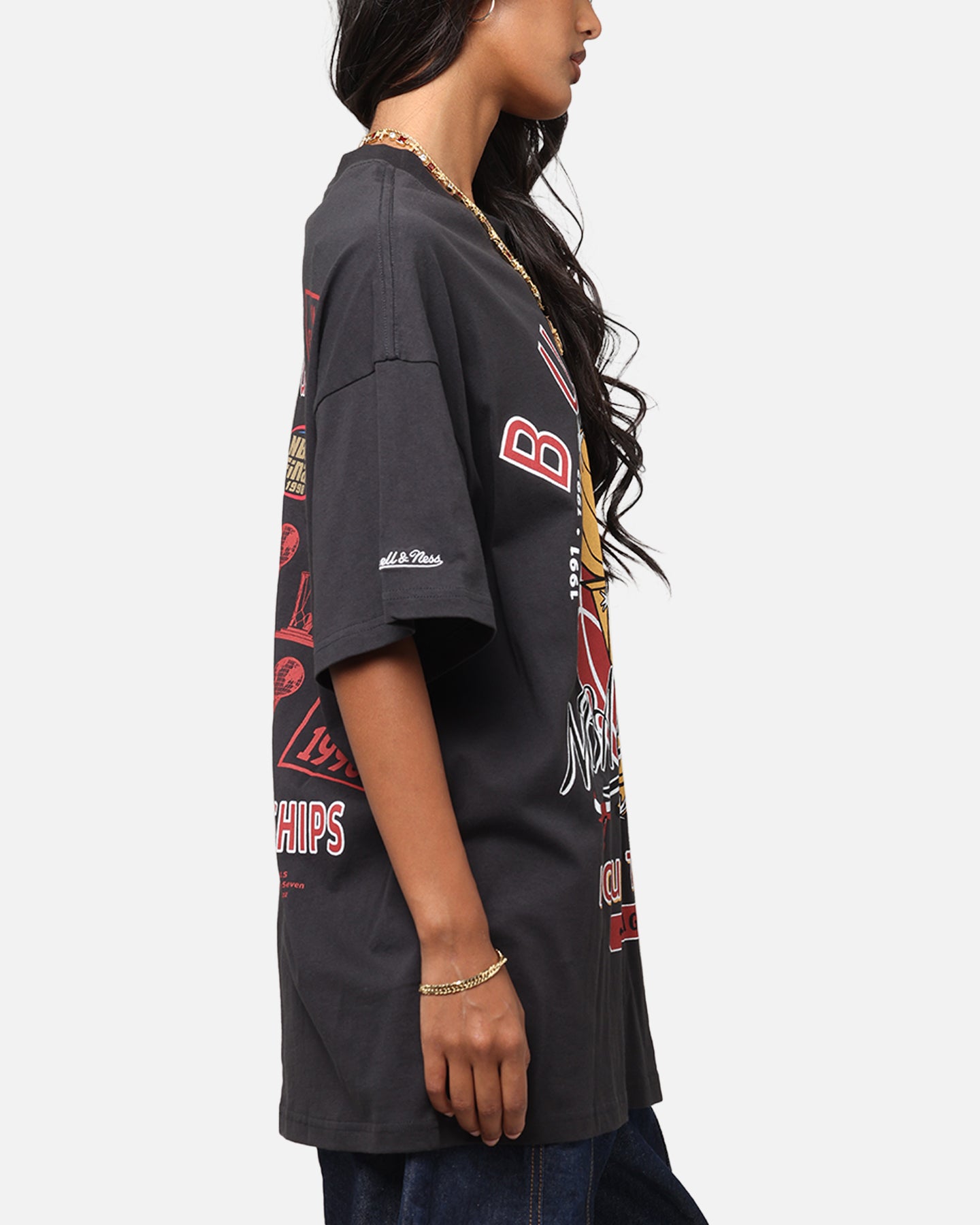 Mitchell & Ness Chicago Bulls Champions Report Champ Pack T-Shirt Faded Black、mySite、zt4zffjzw