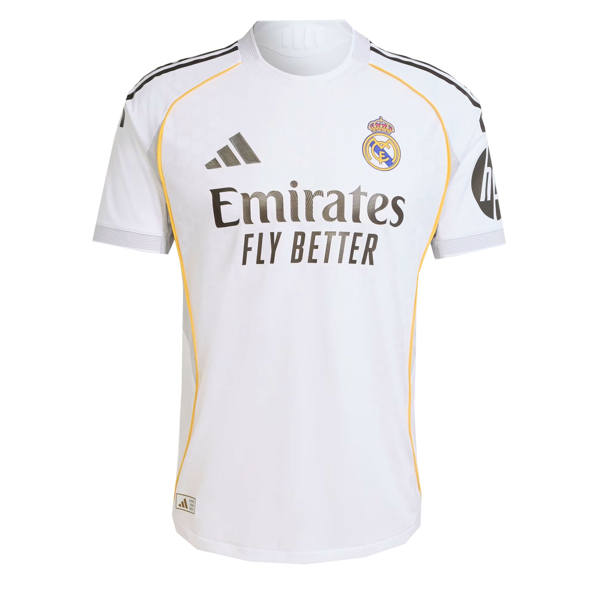 adidas Men's Real Madrid 2025/26 Authentic Home Jersey White、mySite、noshort