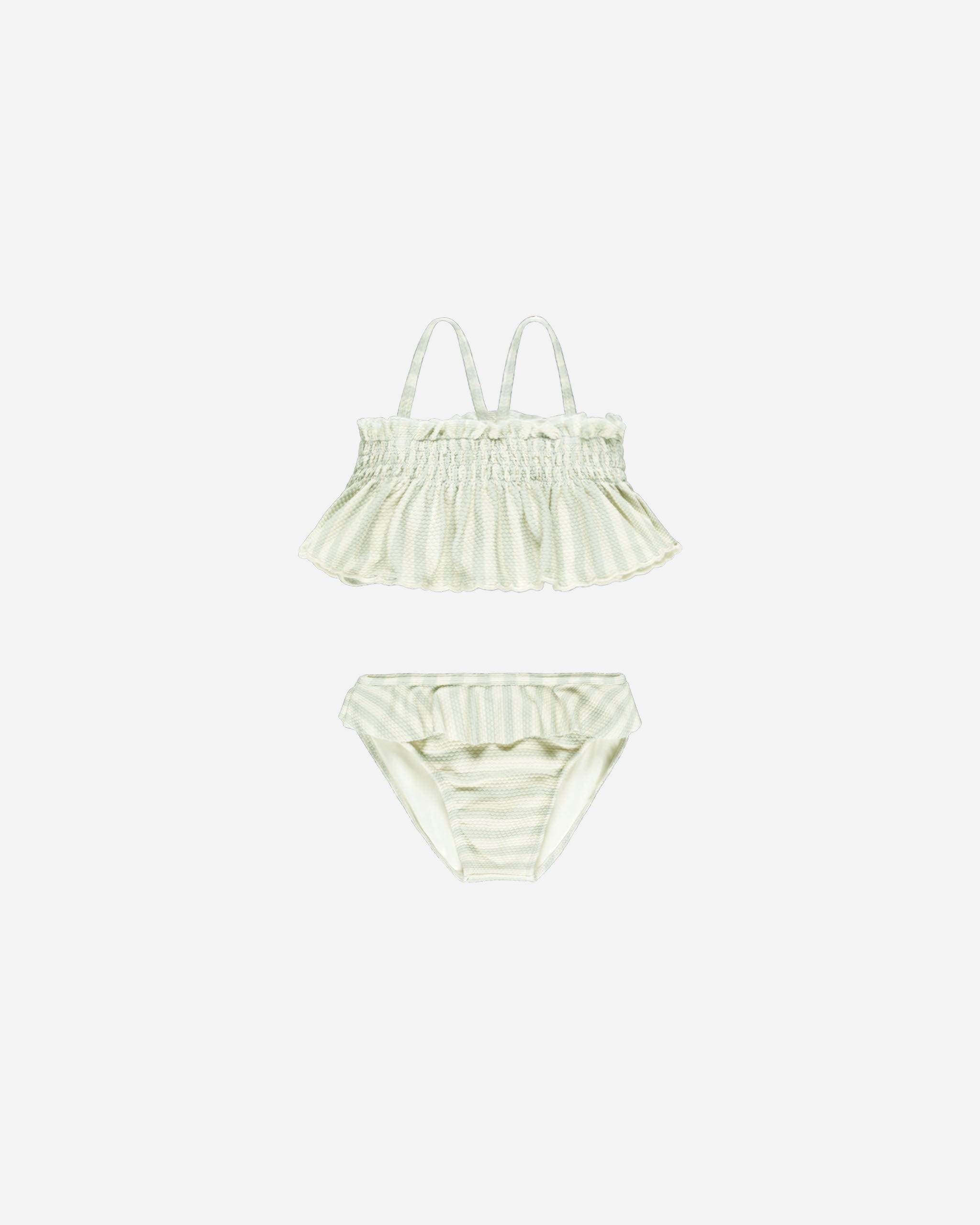  Smocked Ruffle Bikini || Mint Stripe、mySite、layawaytickets