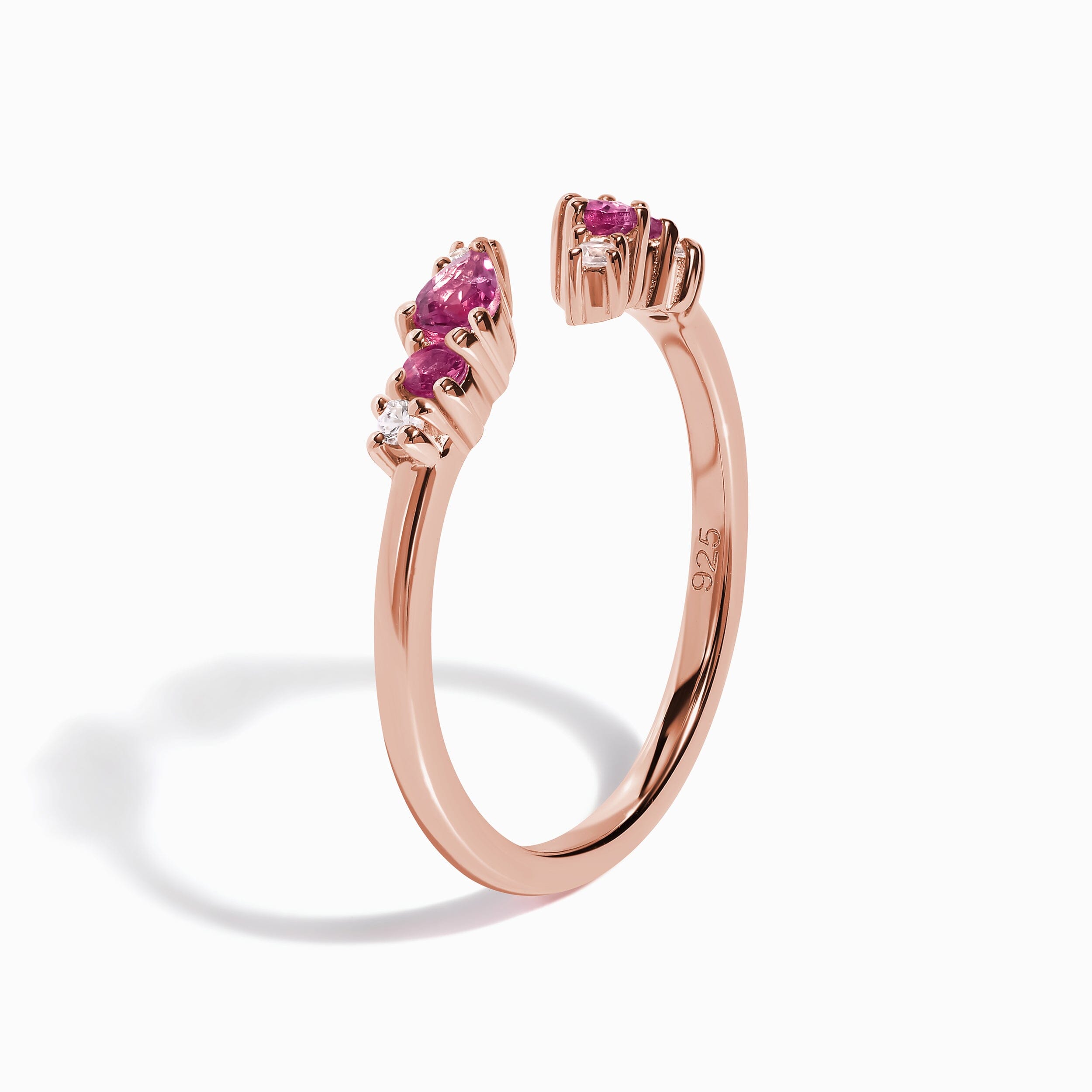 Adjustable Pink Tourmaline Ring Flourish - October Birthstone、mySite、hinf8tx79