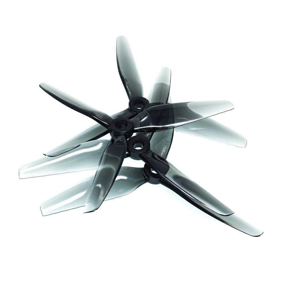 HQ Prop ETHIX S5 5x4x3 Tri-Blade 5 Prop 4 Pack - Light Grey、mySite、merchandisen