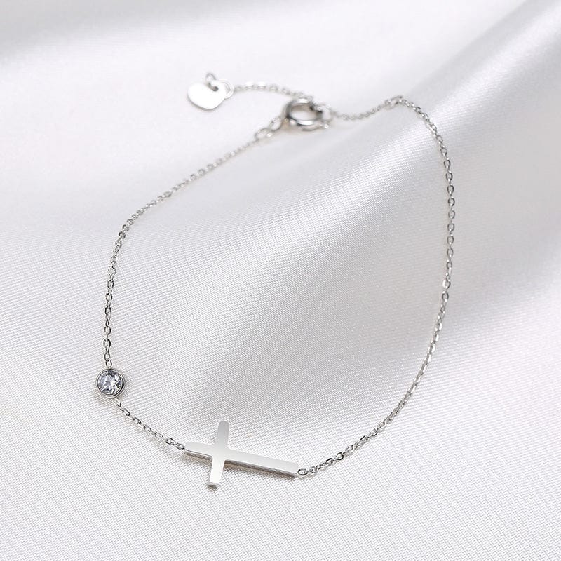 Dainty Cross Bracelet、mySite、g9winljtr