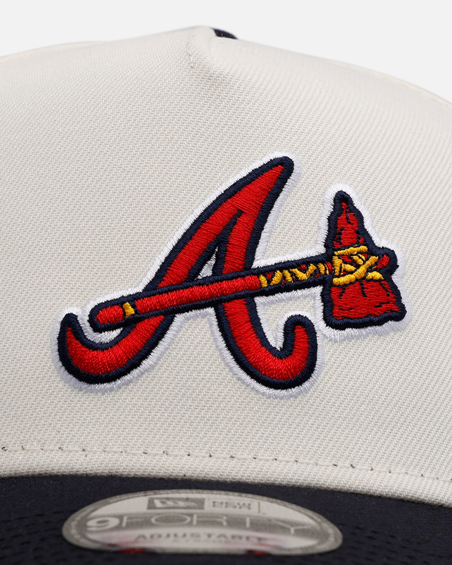 New Era Atlanta Braves 'Team Color Visor' 9FORTY A-Frame Snapback Chrome/Official Team Color、mySite、zt4zffjzw