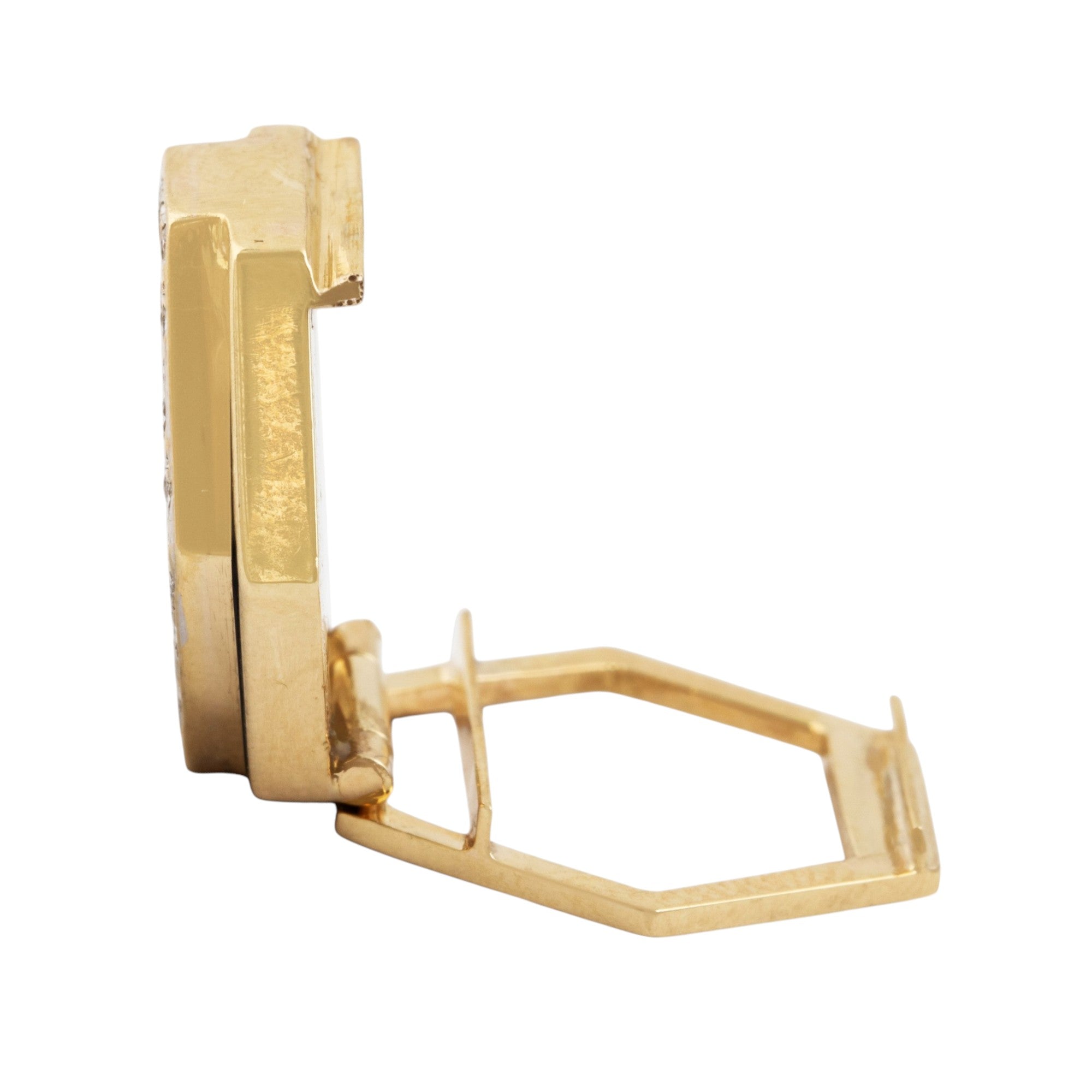 Vintage 14k Yellow Gold Onyx .336cttw Diamond Chic Chevron Enhancer Pendant、mySite、hinf8tx79