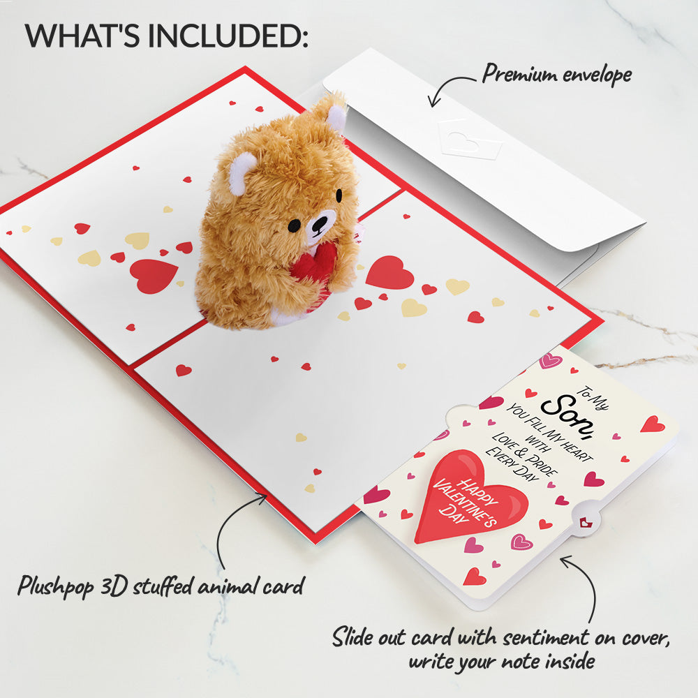You're The Beary Best Valentine Plushpop Card and Sentiment Set for Son、mySite、solidvoid