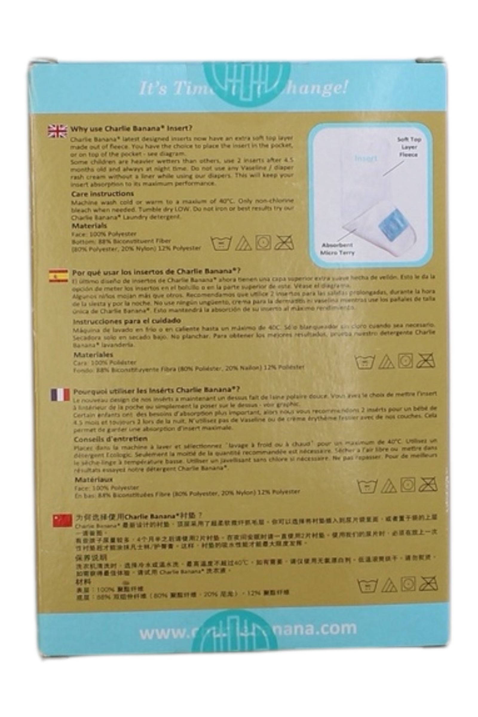 Charlie Banana Reusable Inserts OS、mySite、g9winljtr