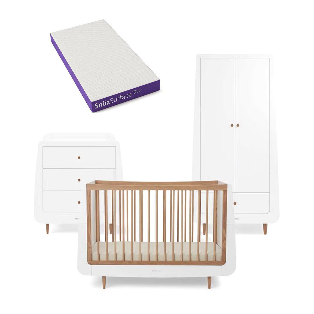  SnuzKot 3 Piece Nursery Furniture Set - The Natural Edit - Oak、mySite、merchandisen