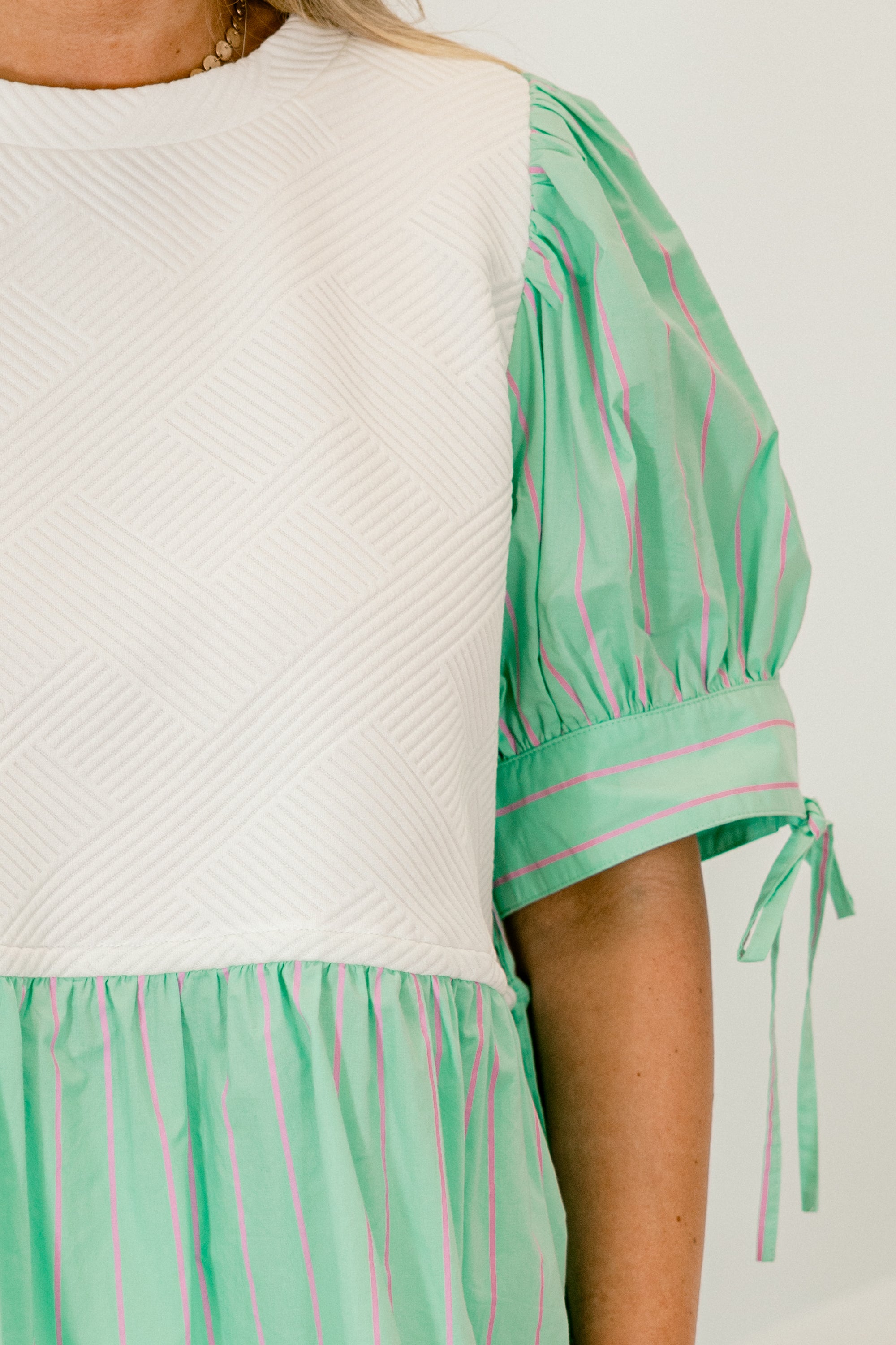  Summer Sweets Top, Aqua Stripe、mySite、justintrudeaud