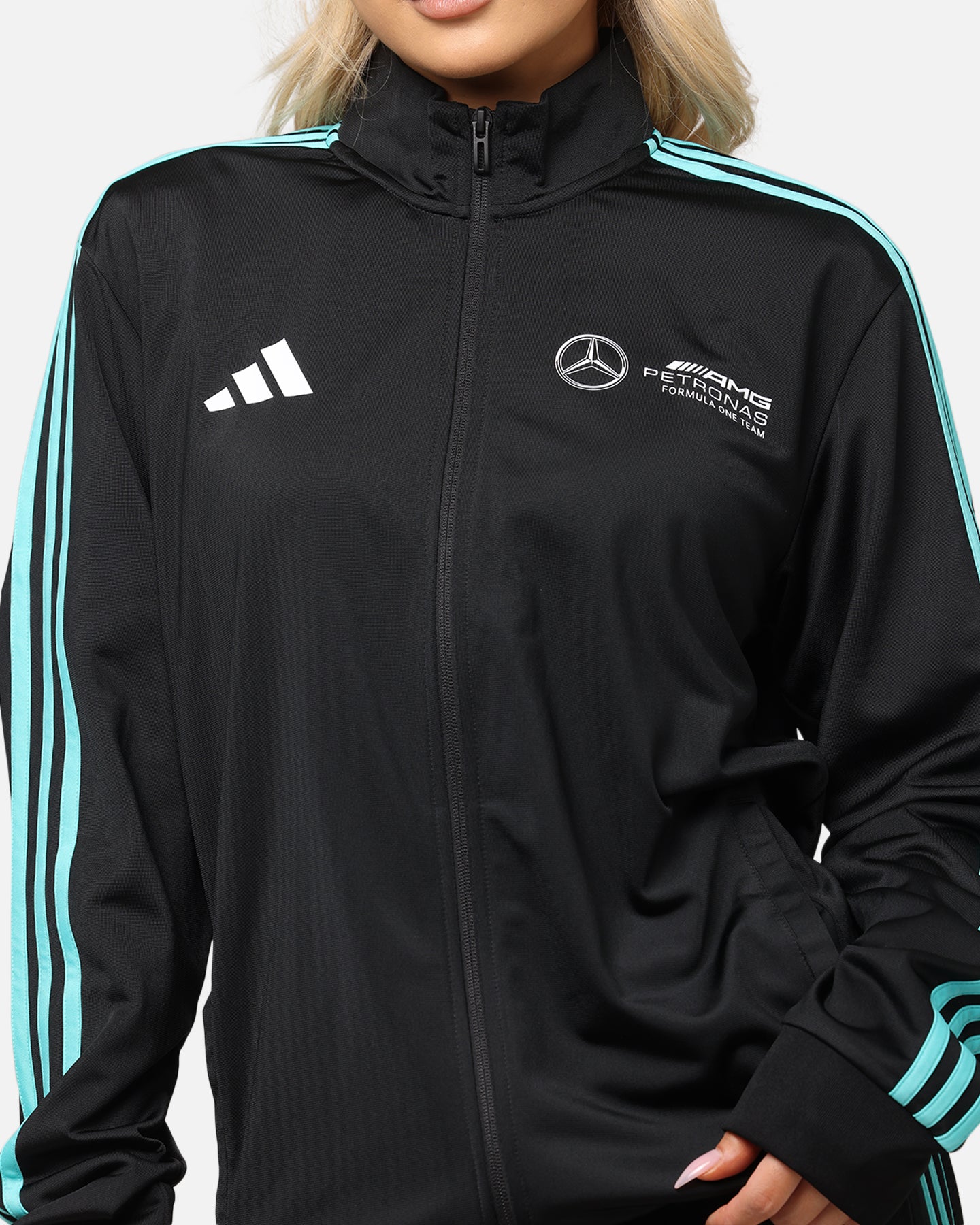 adidas x Mercedes-AMG PETRONAS Formula One F1 DNA Track Jacket Black/White、mySite、zt4zffjzw