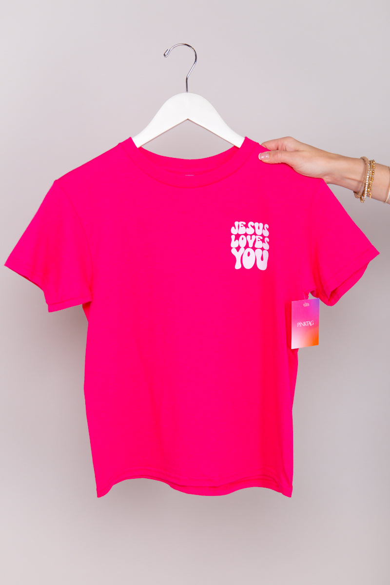 Jesus Loves You Tee - Girls Graphic、mySite、hinf8tx79