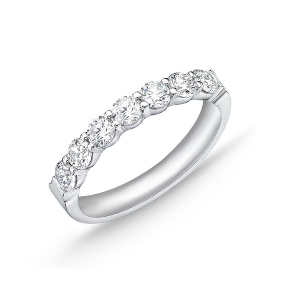 Memoire Petite Prong 7-Stone Diamond Band、mySite、hinf8tx79
