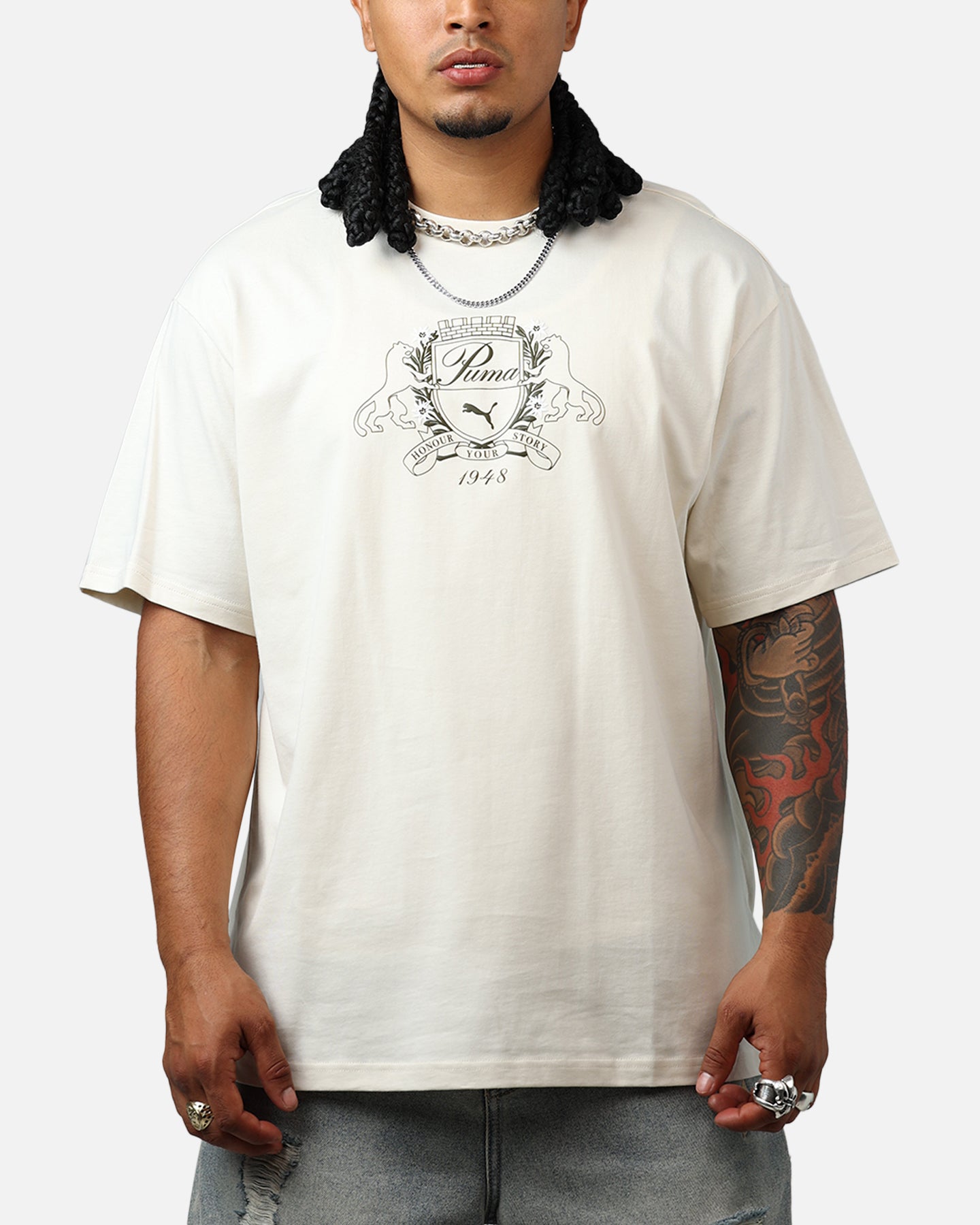 Puma Family Legacy T-Shirt White、mySite、zt4zffjzw