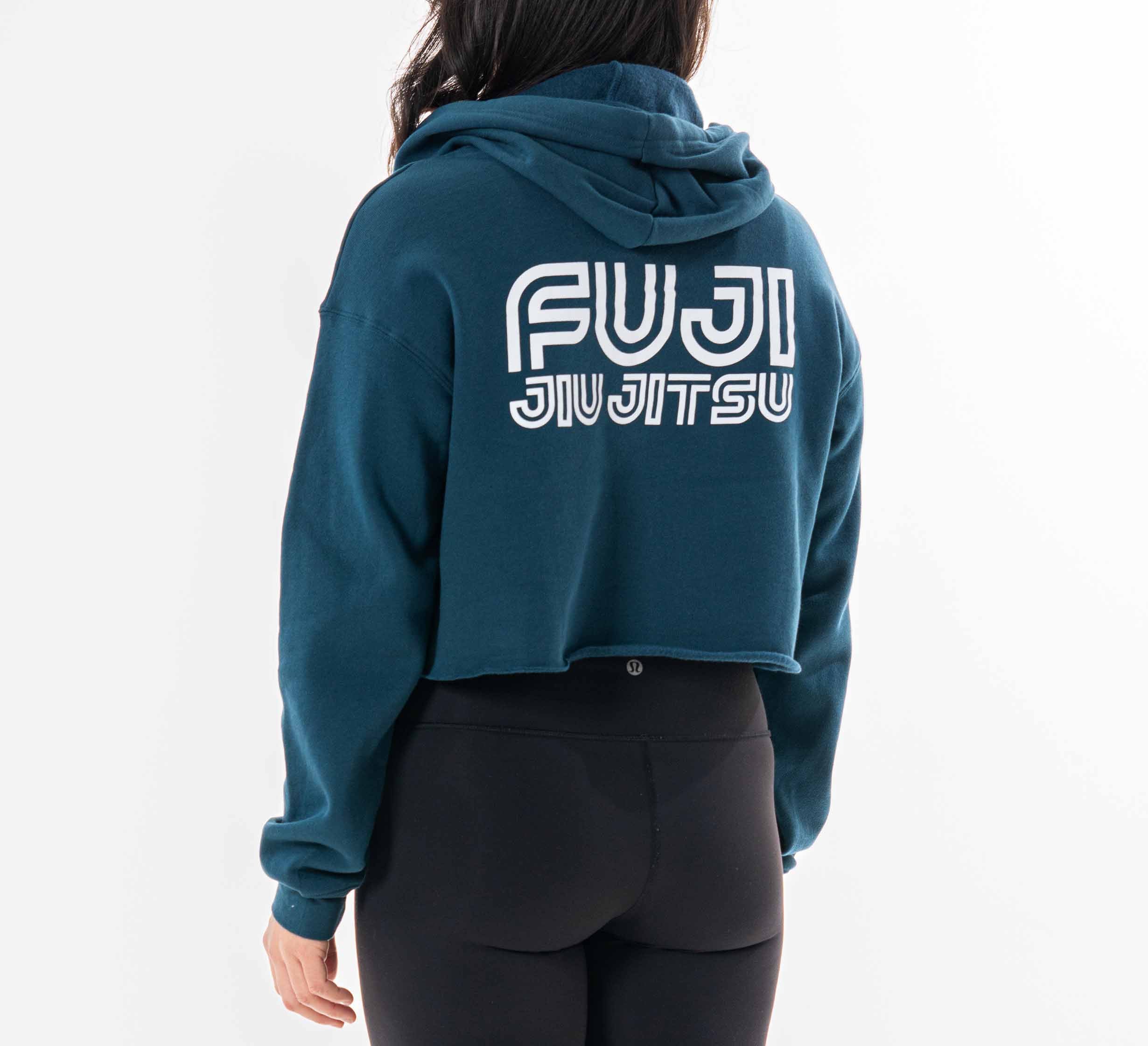 Womens Jiu Jitsu Rally Crop Hoodie Blue、mySite、gigharbornorthrealestate