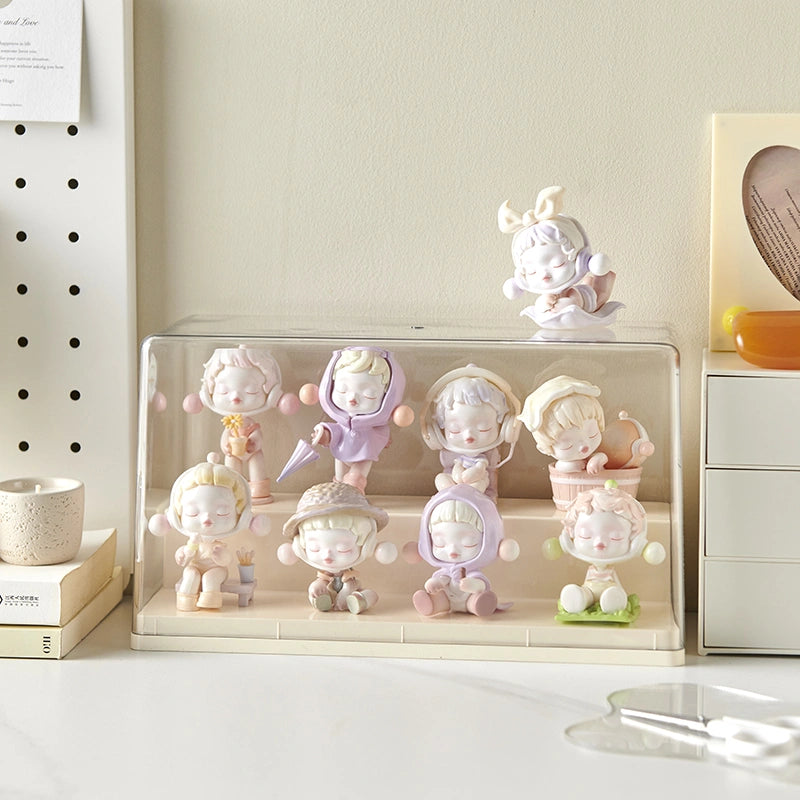  Multi-Level Display Case, Dust-proof, Tiered, with Rounded Corners、mySite、greenlandpopulation