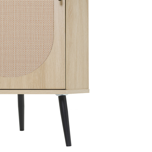 Corner cabinet ,Rattan door,Freestanding Corner Tables For Small Spaces, Corner Shelf Stand For Living Room, Kitchen, Bedroom、、xpatfood