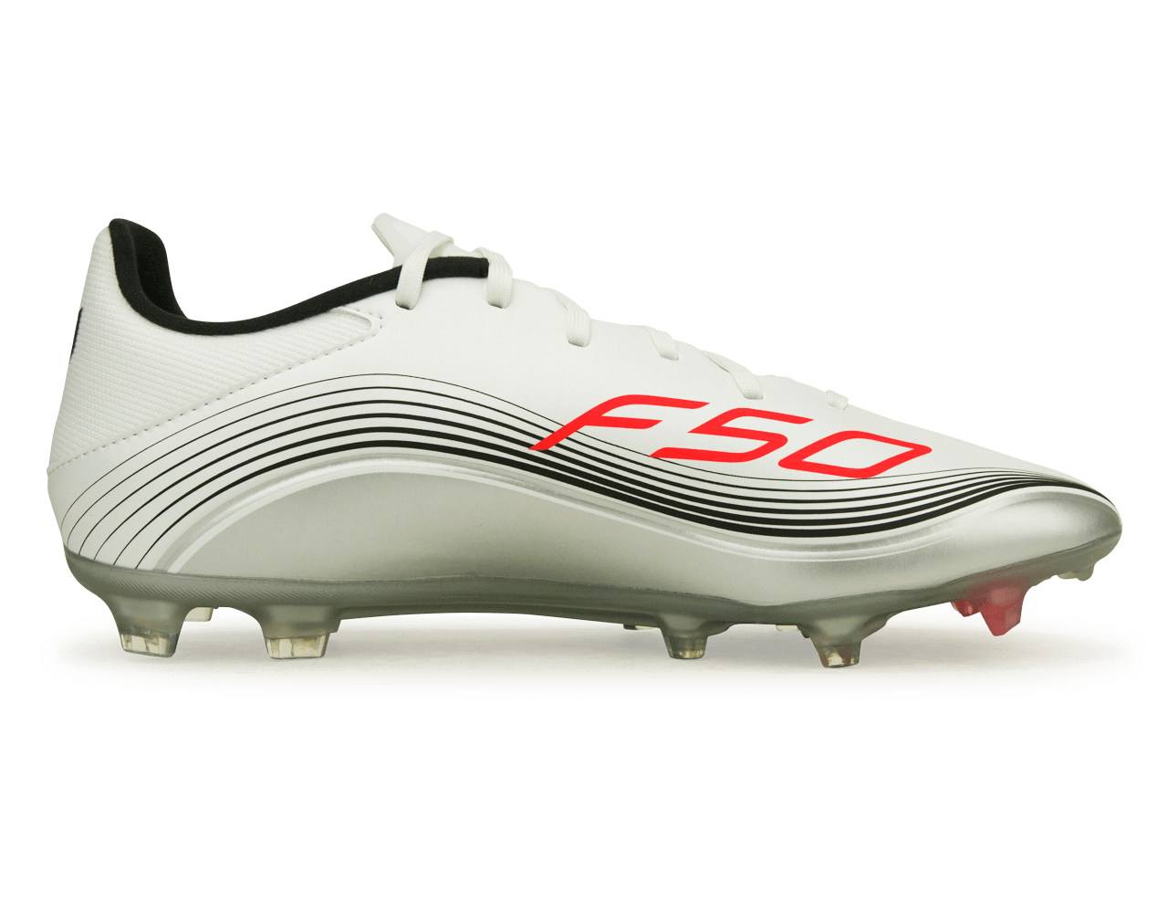 adidas Men's F50 League Messi FG/MG White/Red/Silver、mySite、bottomscart