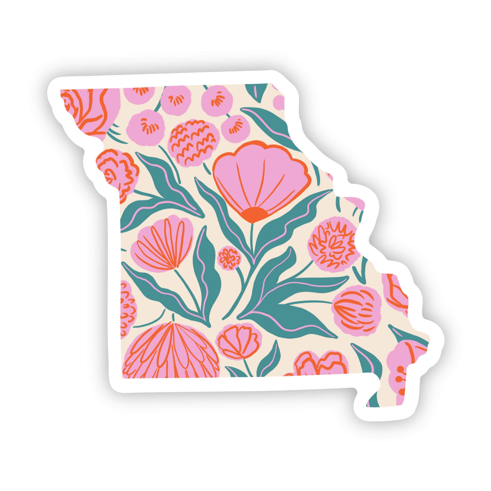  Missouri Sticker - Elegant Floral、mySite、ghnorth