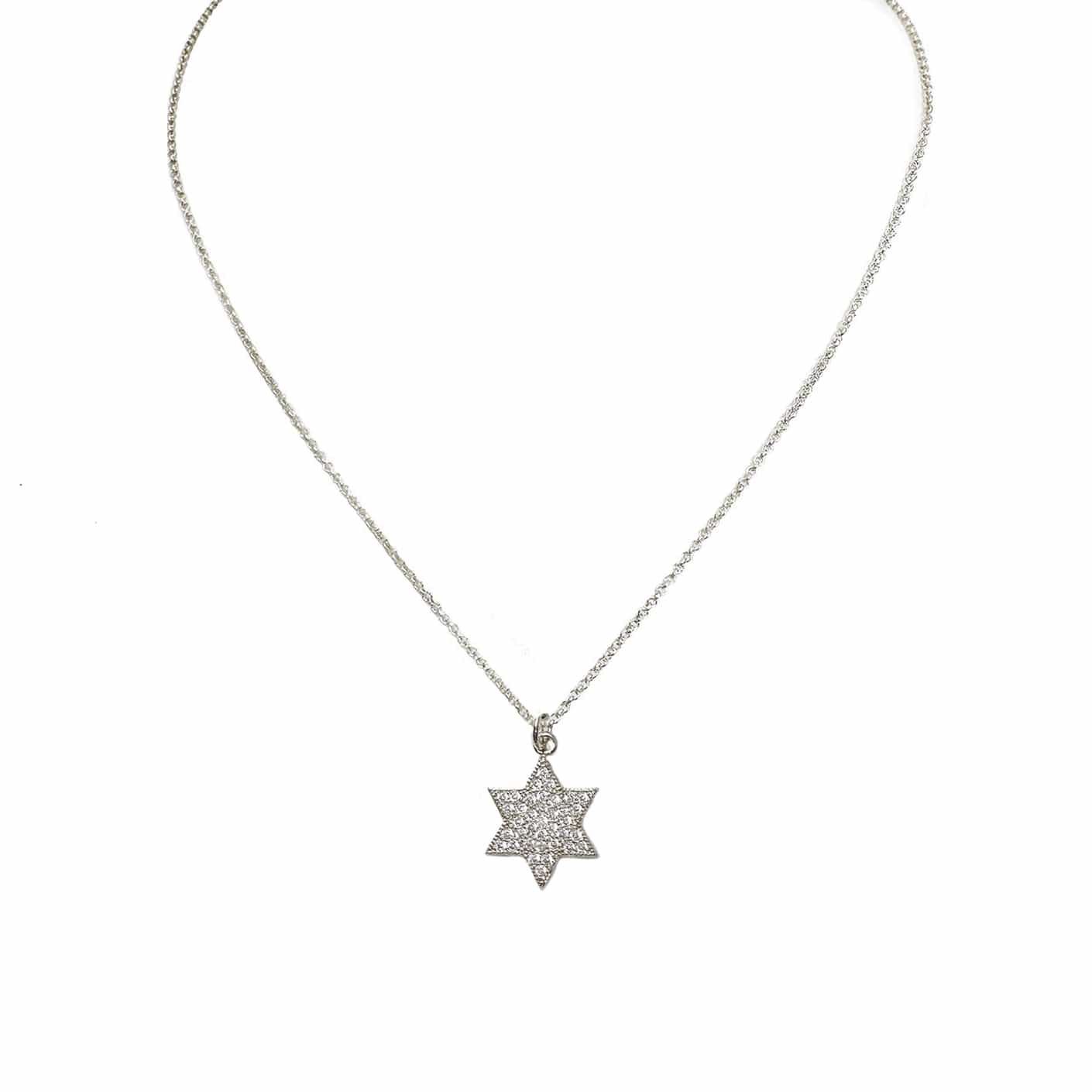 Amy Stunning Star of David Necklace - (Silver or Gold)、mySite、topwebapps