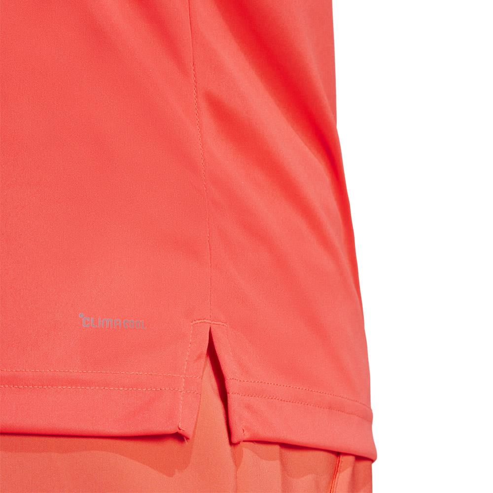 adidas Men's Club 3 Stripe Tee - Semi Lucid Red