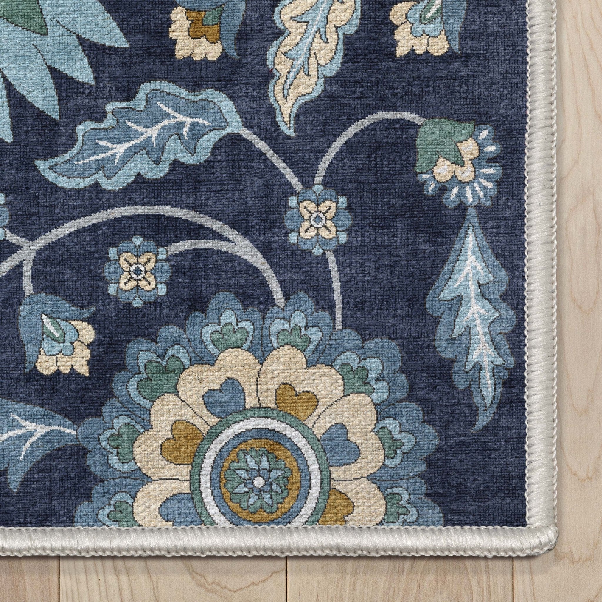 Charlotte Transitional Floral Flat-Weave Rug、mySite、gigharbornorthrealestate