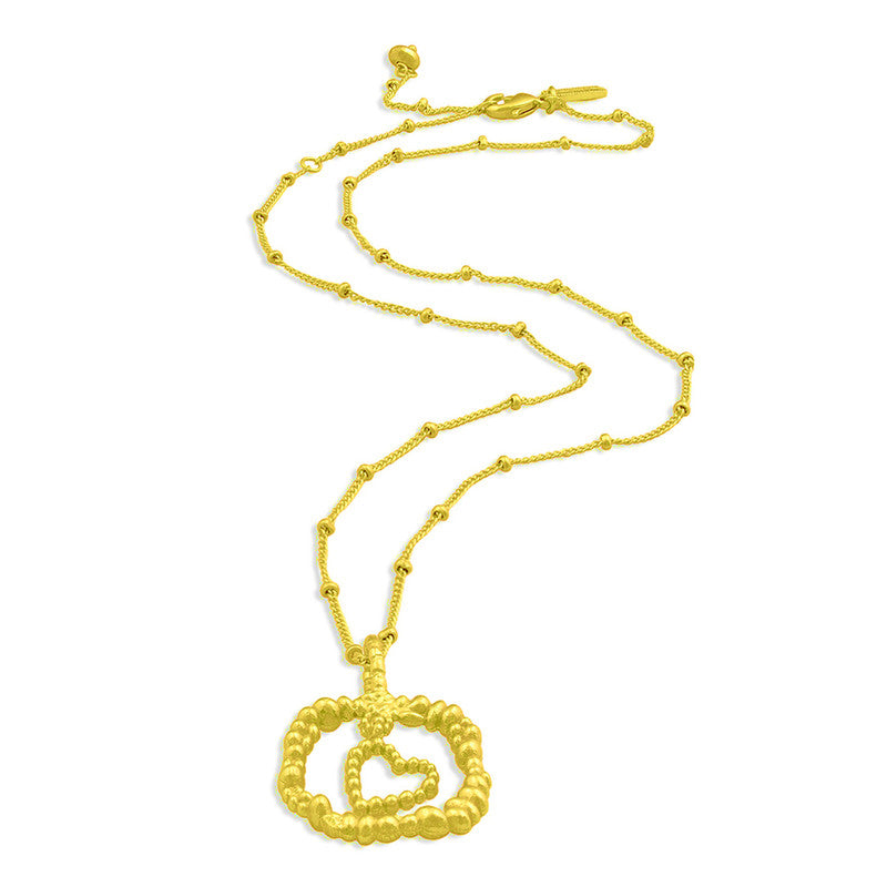 Love Charm Necklace | 14K Gold Plated、mySite、camillekostekn